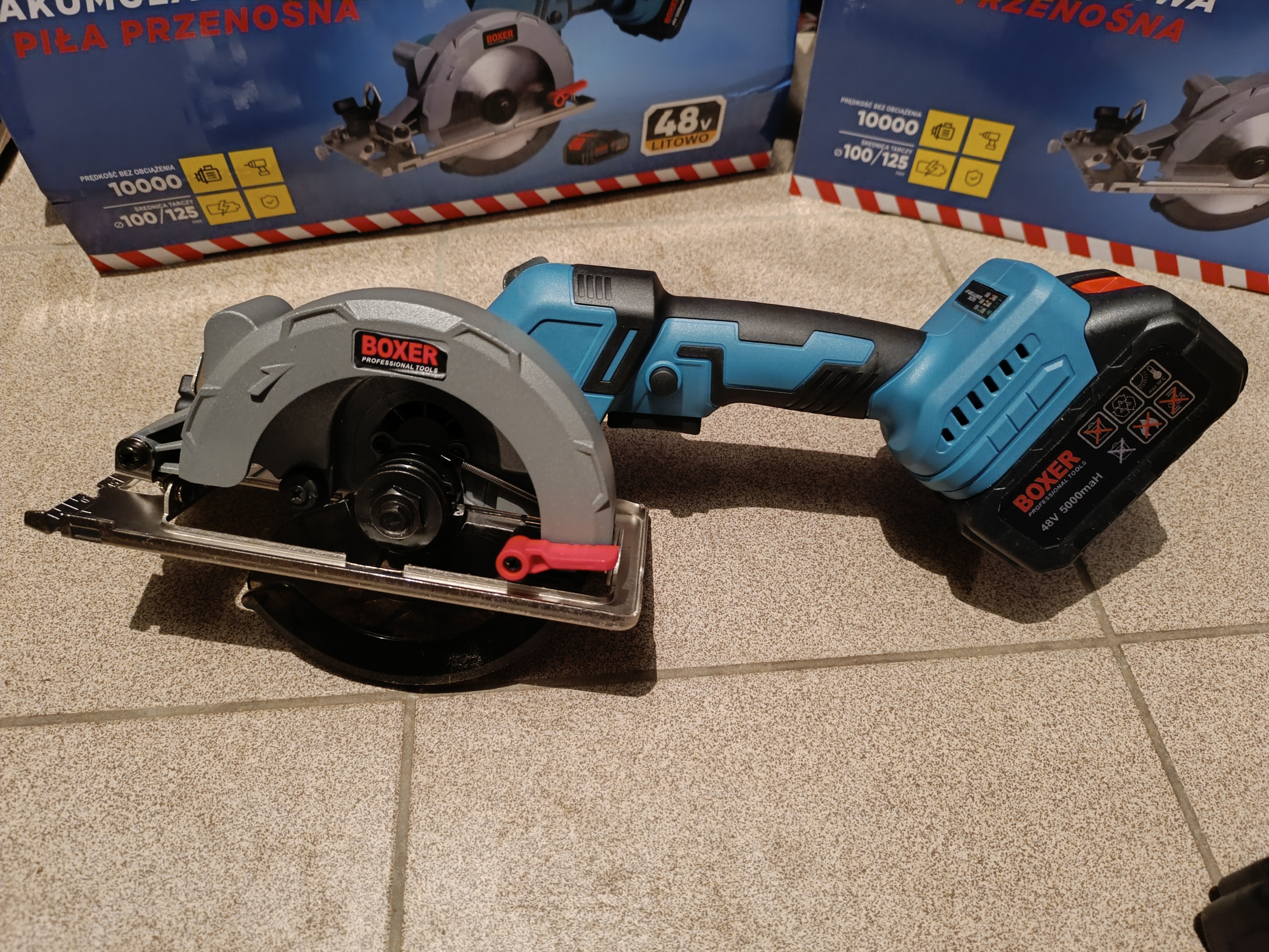 Akumuliatorinis diskinis pjūklas 48V 5.0Ah  Boxer SR-020 