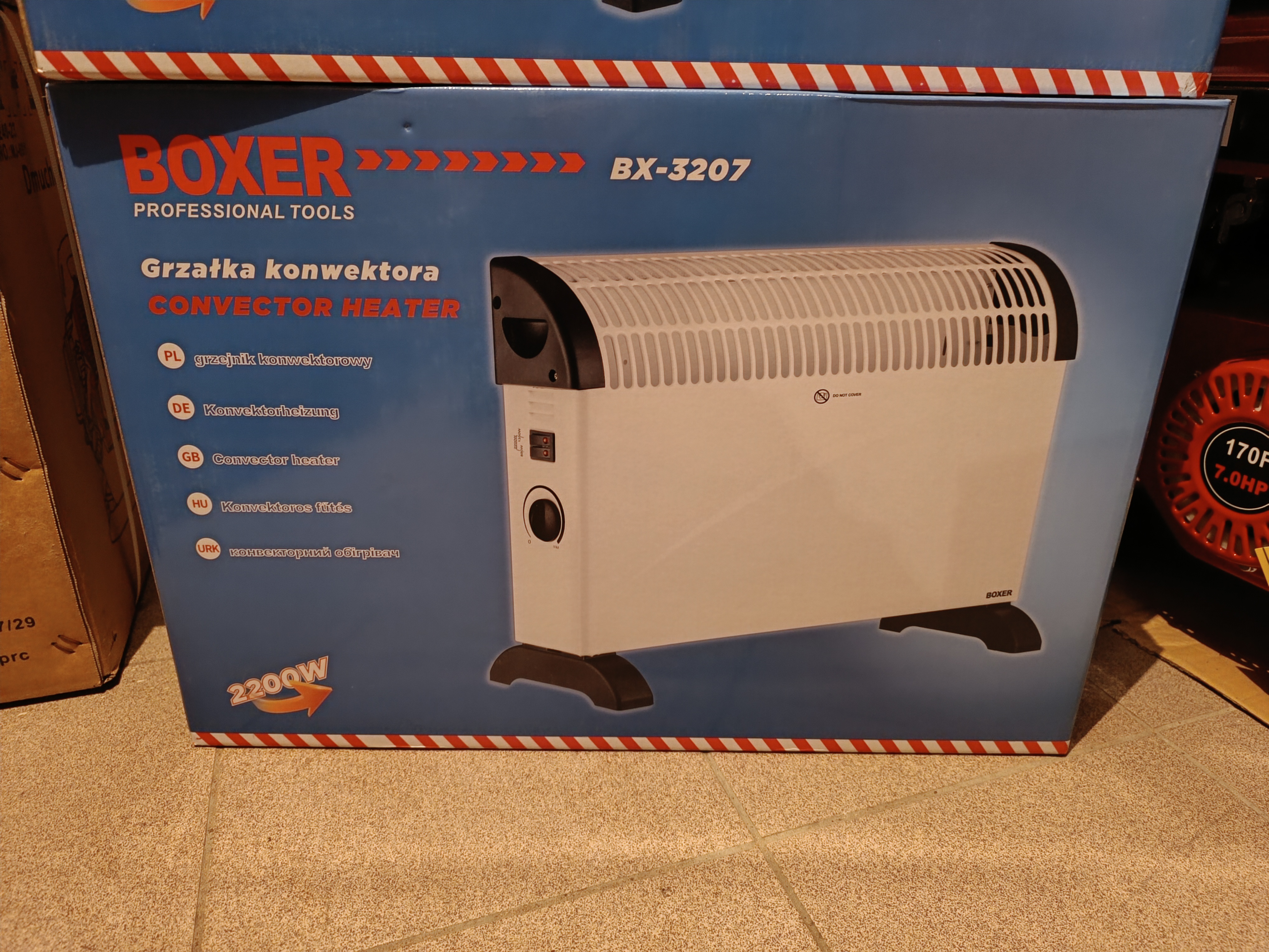 Elektrinis konvektorinis šildytuvas 2200W BOXER BX-3207