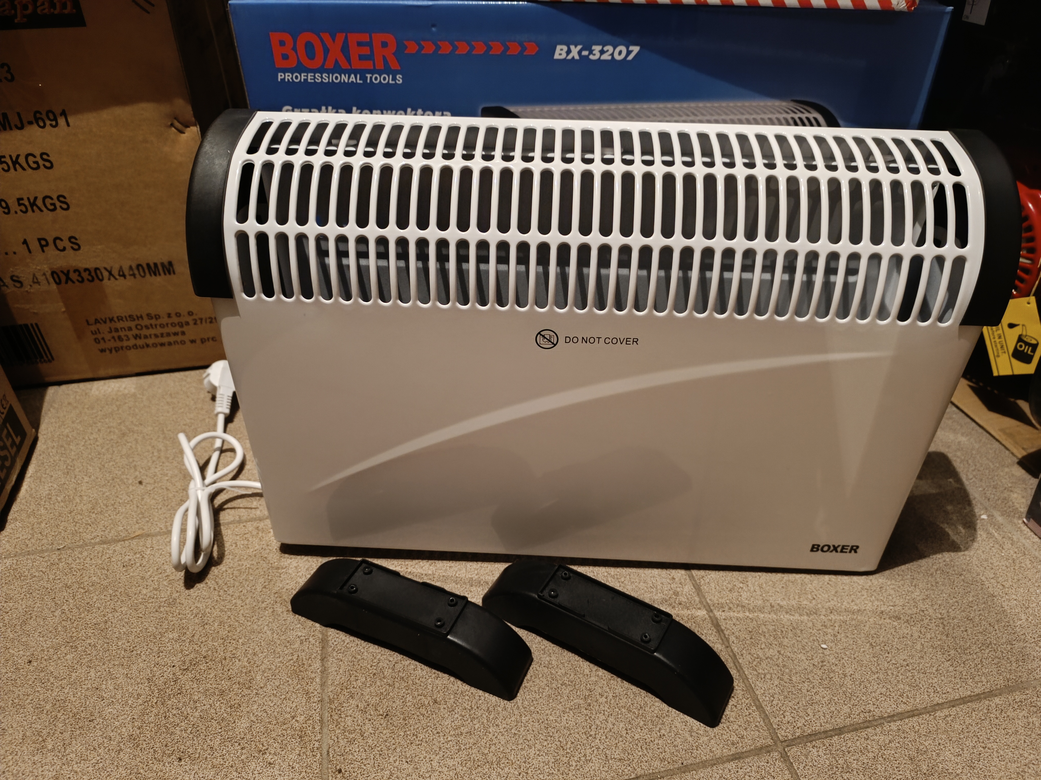 Elektrinis konvektorinis šildytuvas 2200W BOXER BX-3207