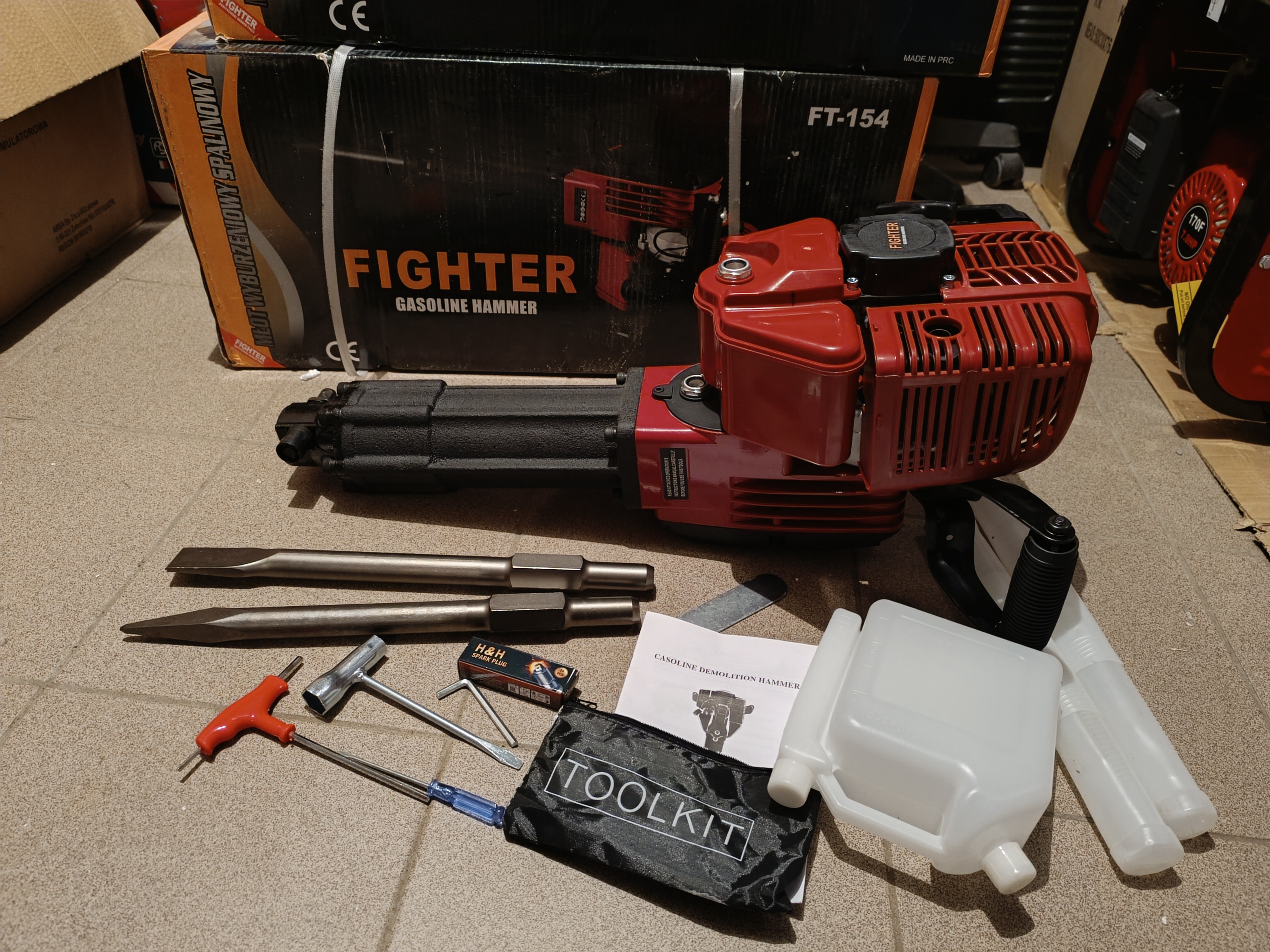 Benzininis atskėlimo plaktukas FIGHTER FT-154 1700 W