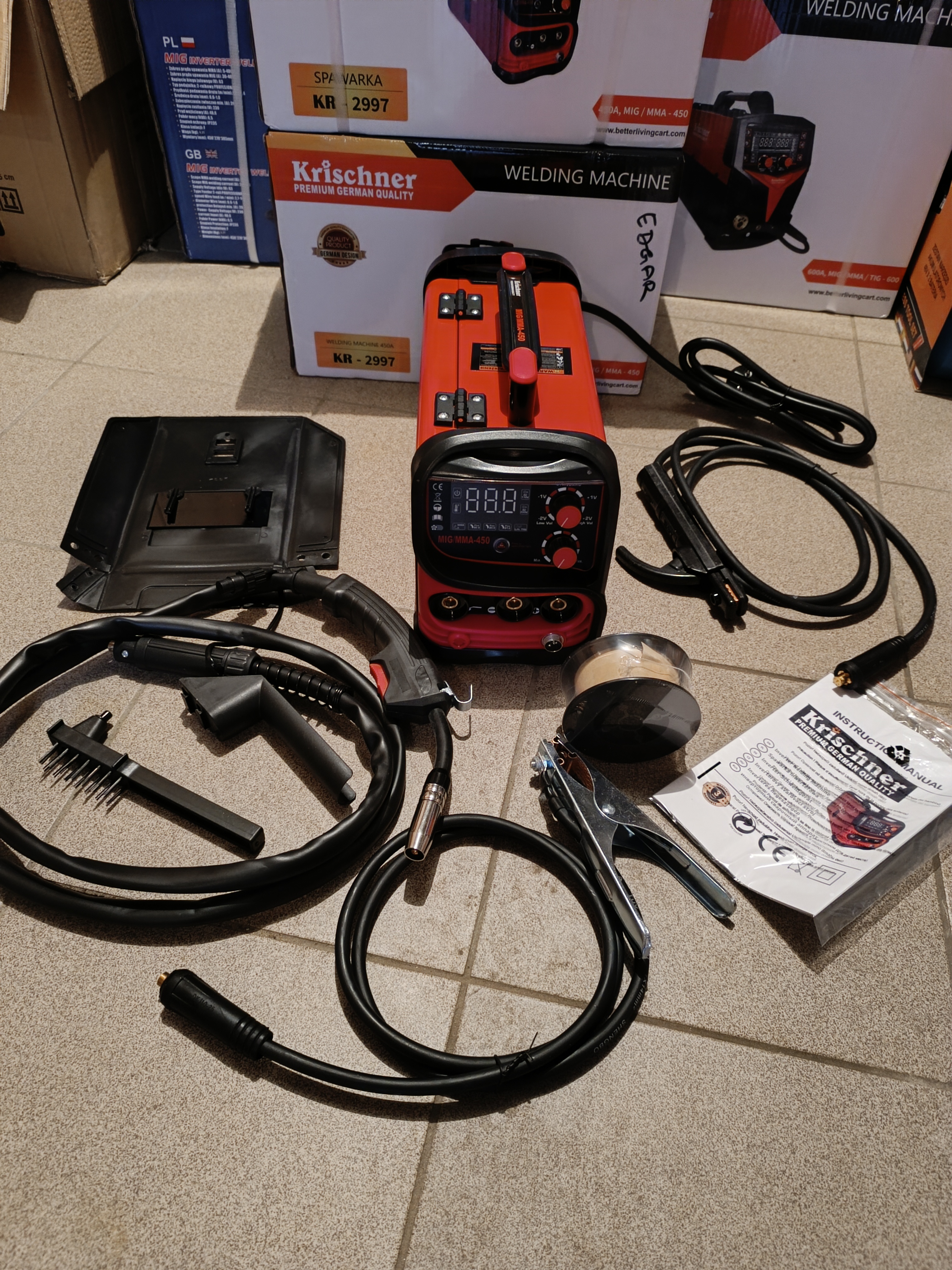 Inverterinis suvirinimo aparatas KRISCHNER KR-2997 MIG, MMA,450A