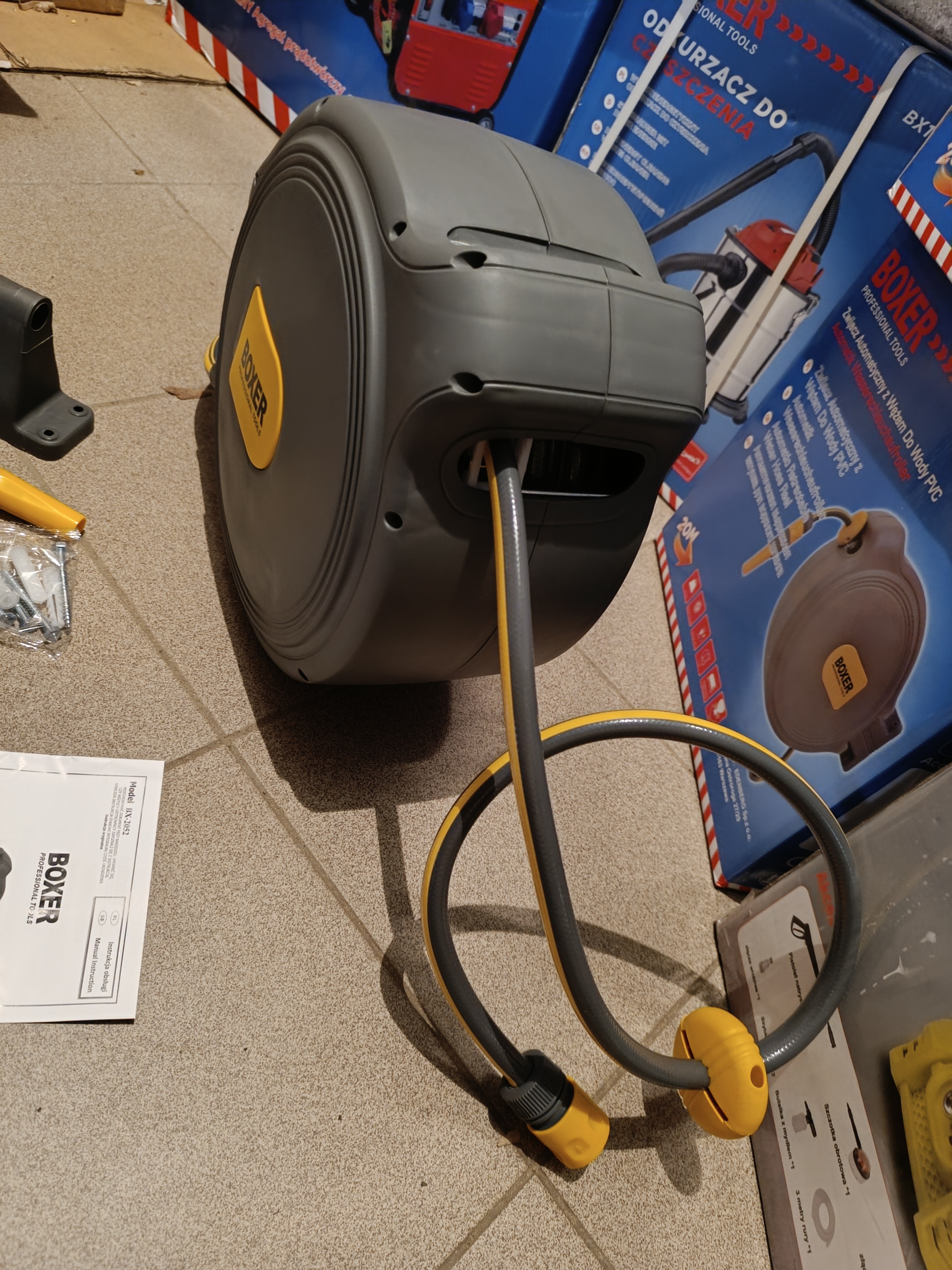 Automatinė ritė su žarna 20m BOXER BX-2052