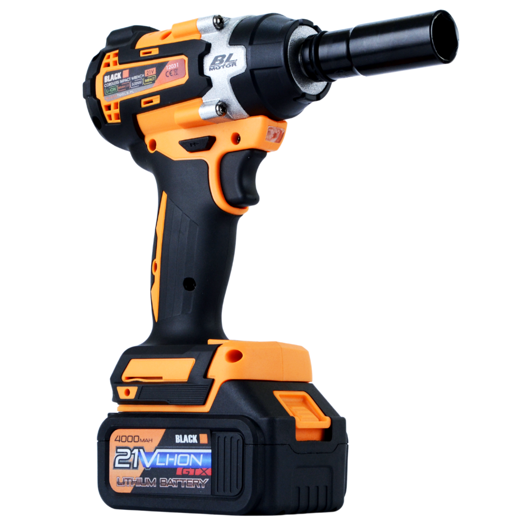 Akumuliatorinis smūginis veržliasukis BLACK 24V 4Ah