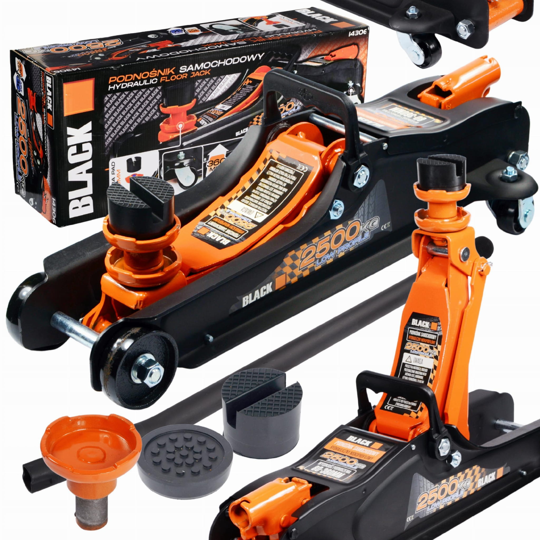 Hidraulinis domkratas 2.5T BLACK