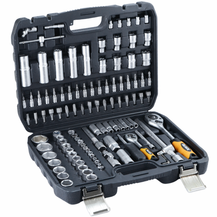 Galvučių ir įrankių rinkinys 108vnt. BLACK