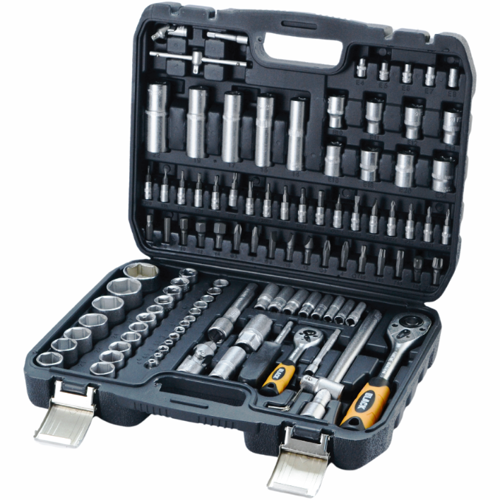 Galvučių ir įrankių rinkinys 108vnt. BLACK