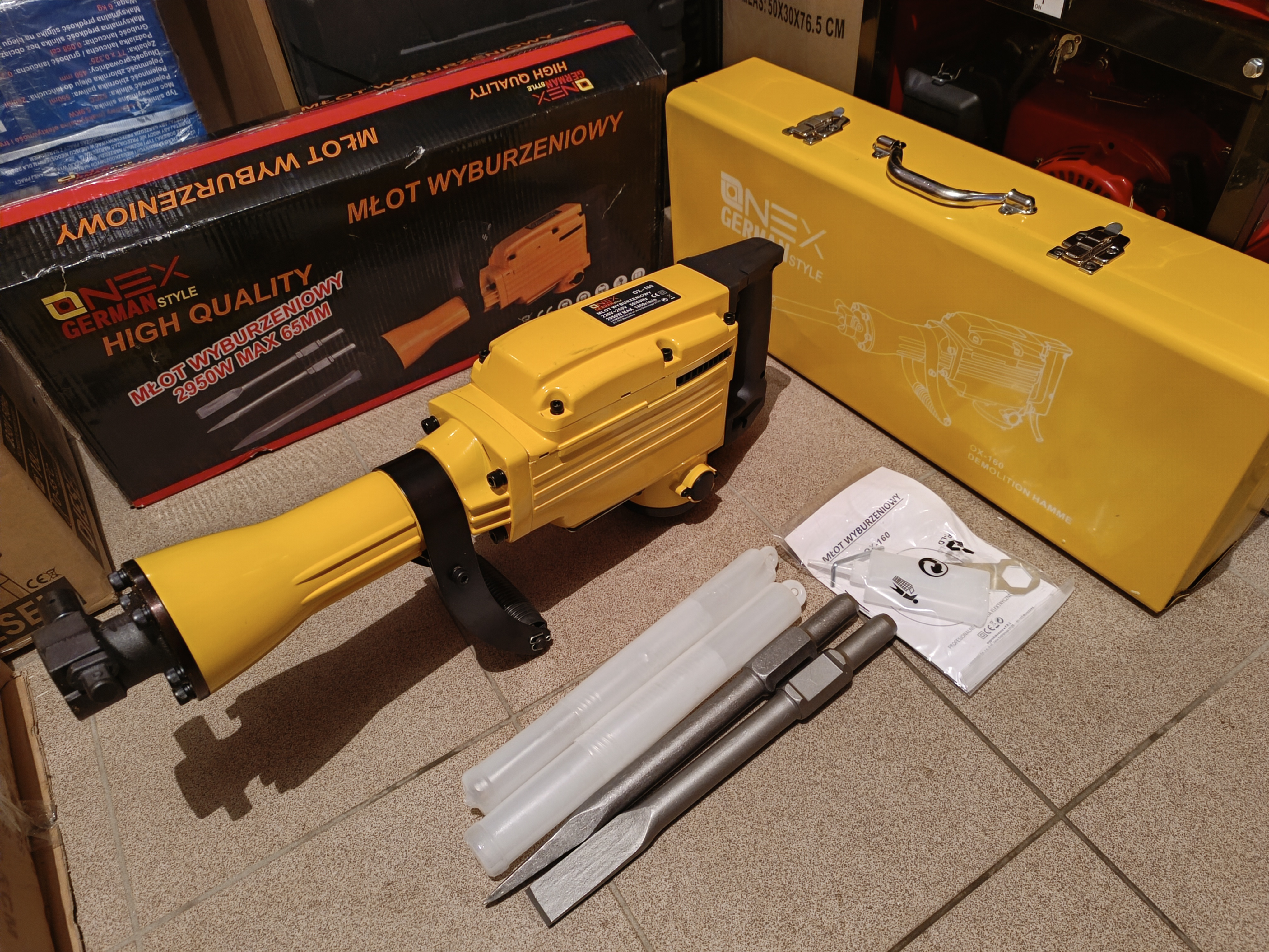 Perforatorius-Atskėlimo plaktukas 2950W ONEX OX-160