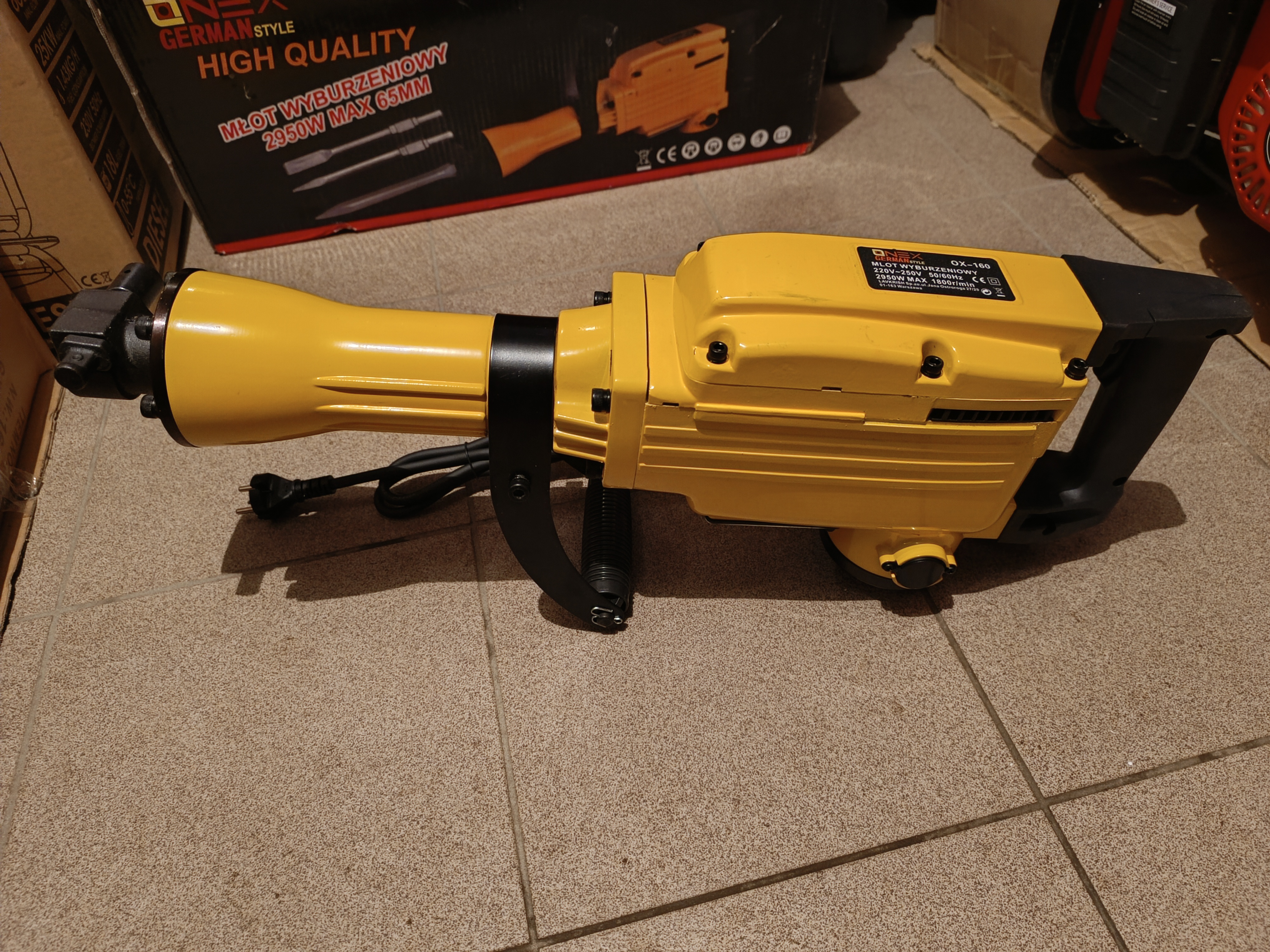 Perforatorius-Atskėlimo plaktukas 2950W ONEX OX-160