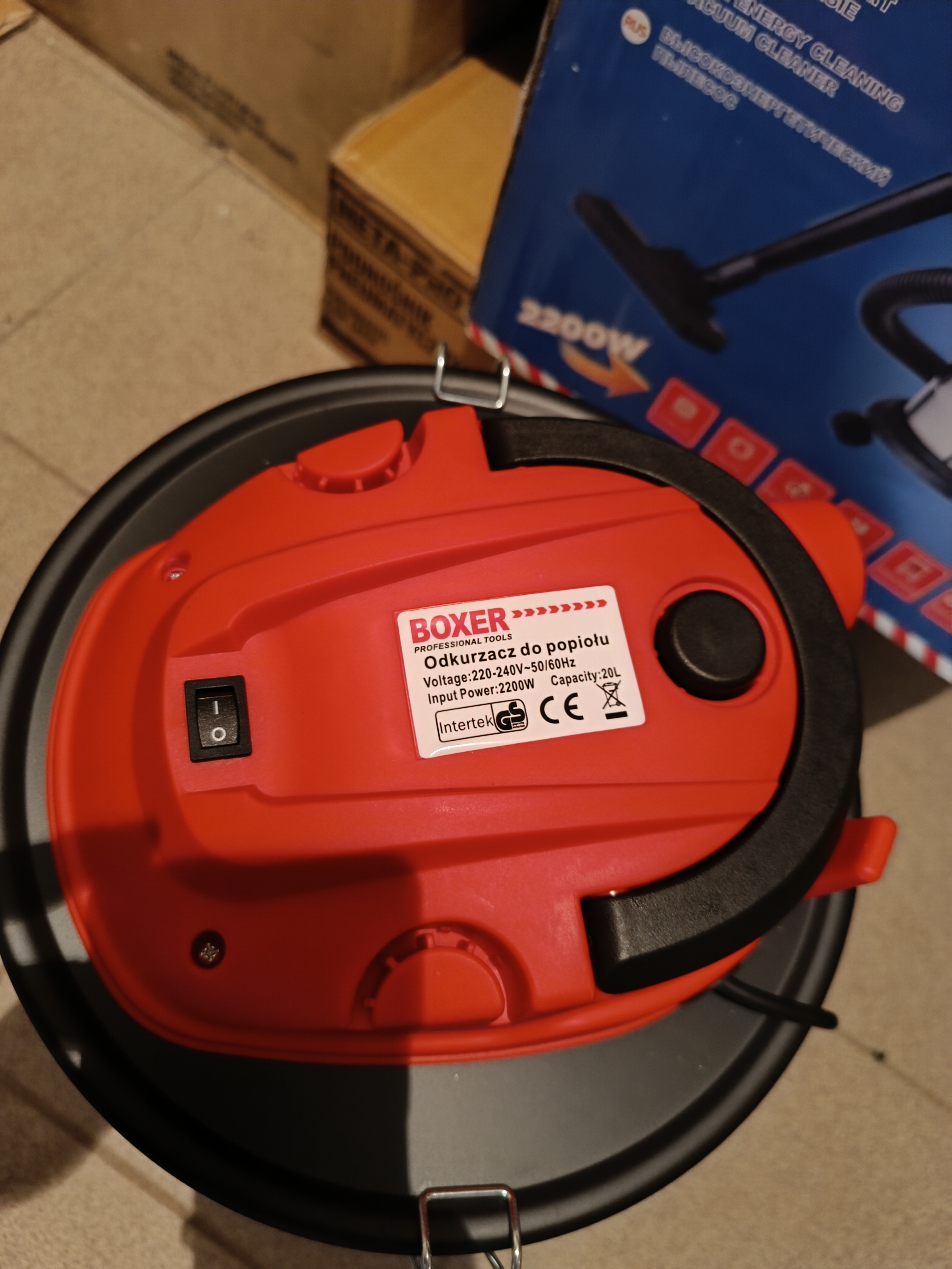 Vakuuminis dulkių siurblys 2200W BOXER BX-112