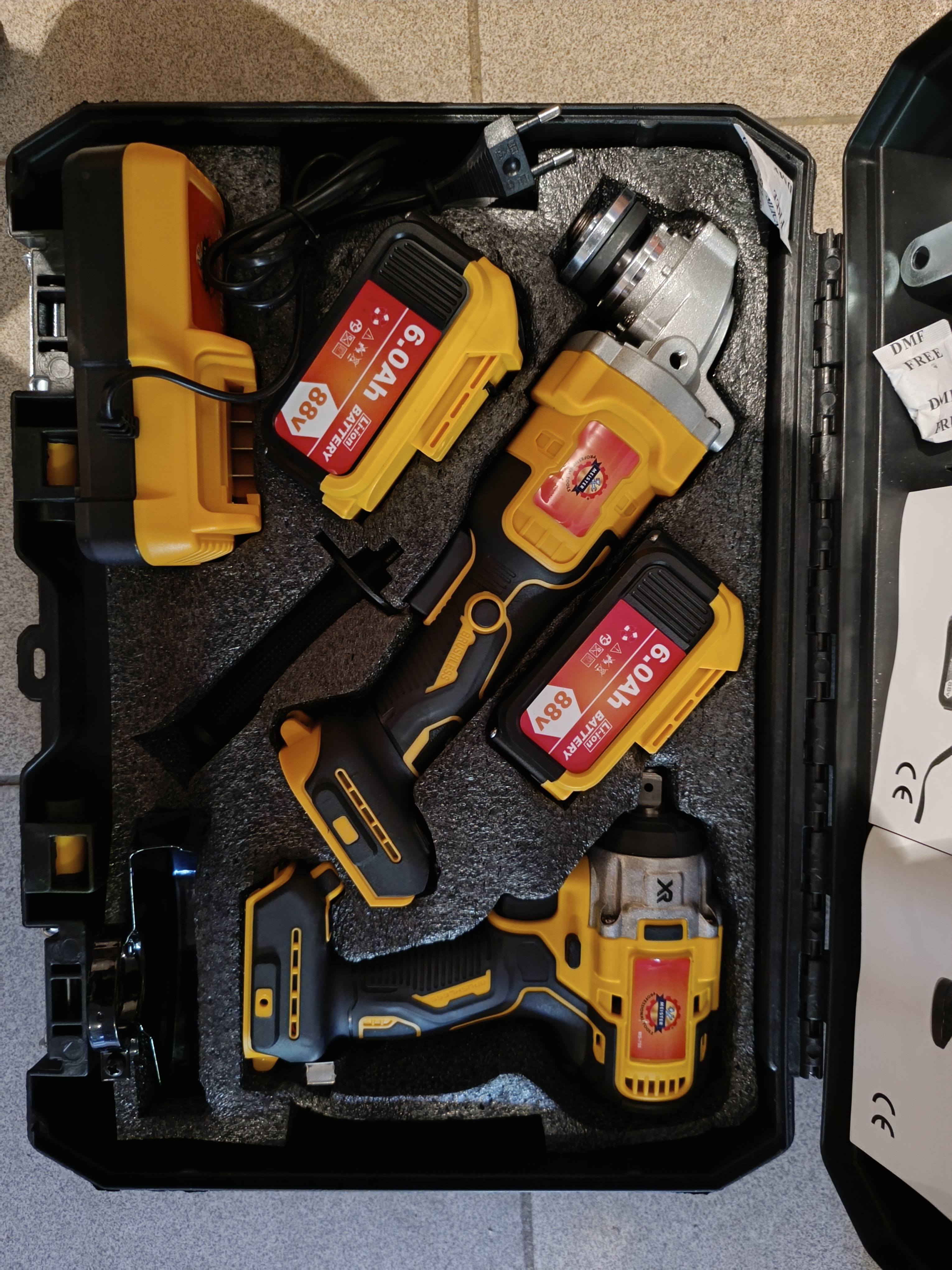 Akumuliatoriniu įrankių komplektas 2in1 88V 6.0Ah MEISTER MS-755