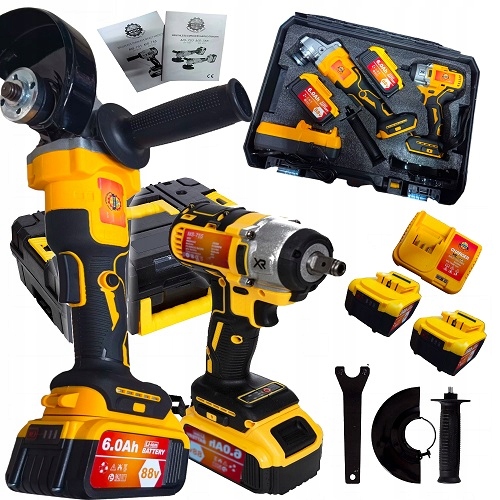 Akumuliatoriniu įrankių komplektas 2in1 88V 6.0Ah MEISTER MS-755