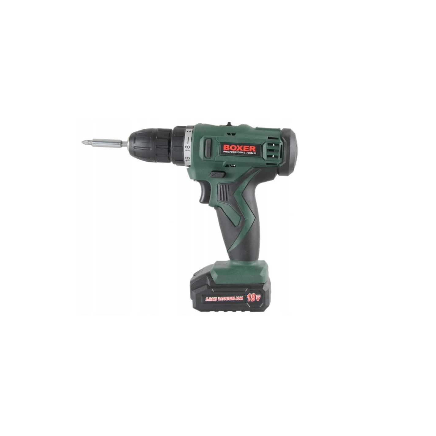 Akumuliatorinis suktuvas-gręžtuvas BOXER BX-174