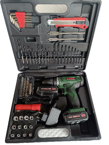 Akumuliatorinis suktuvas-gręžtuvas BOXER BX-174