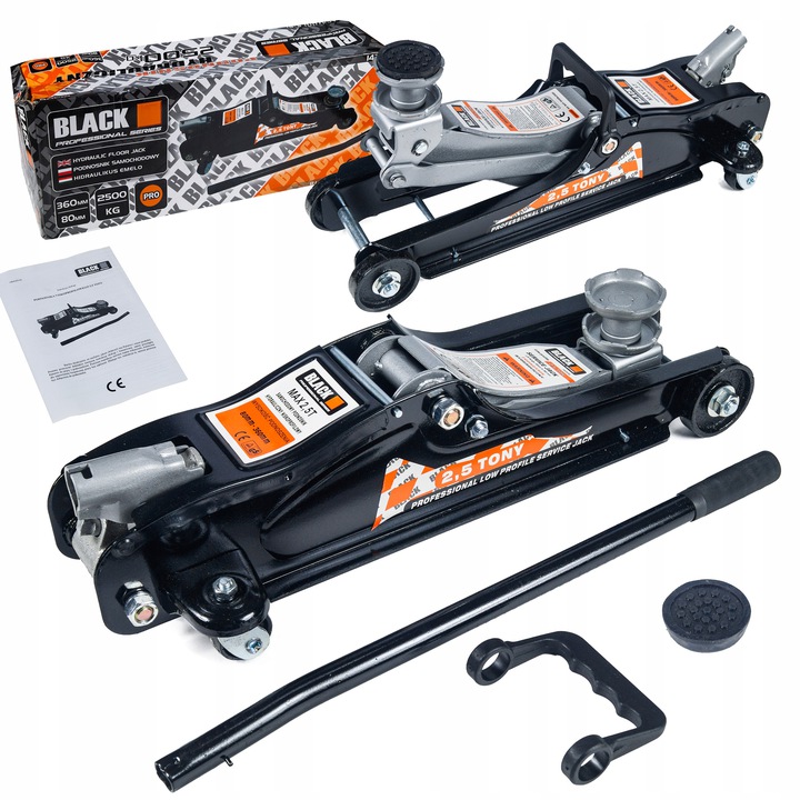 Hidraulinis domkratas 2.5T. BLACK