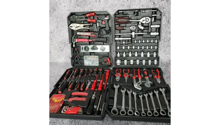 Galvučių ir įrankių lagaminas 599 dalių MIDORI JAPAN MJ-599