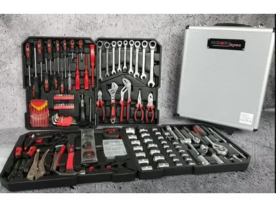 Galvučių ir įrankių lagaminas 599 dalių MIDORI JAPAN MJ-599