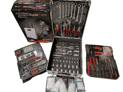 Galvučių ir įrankių lagaminas 599 dalių MIDORI JAPAN MJ-599