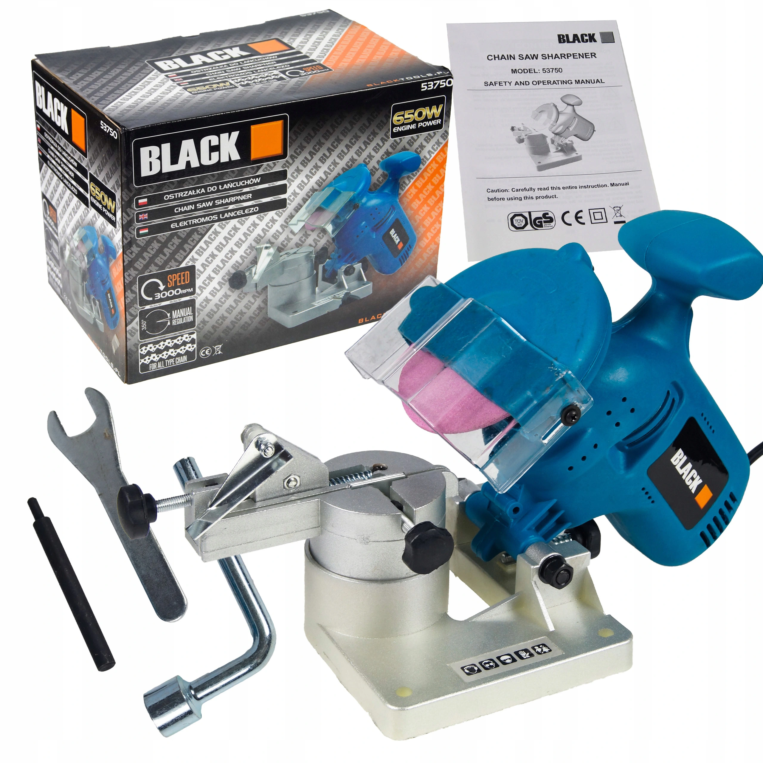 Elektrinis galąstuvas grandinėms 650W BLACK