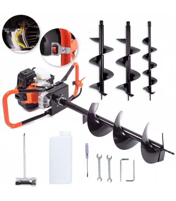 Benzininis žemės grąžtas BOXER BX-122   150/200/250