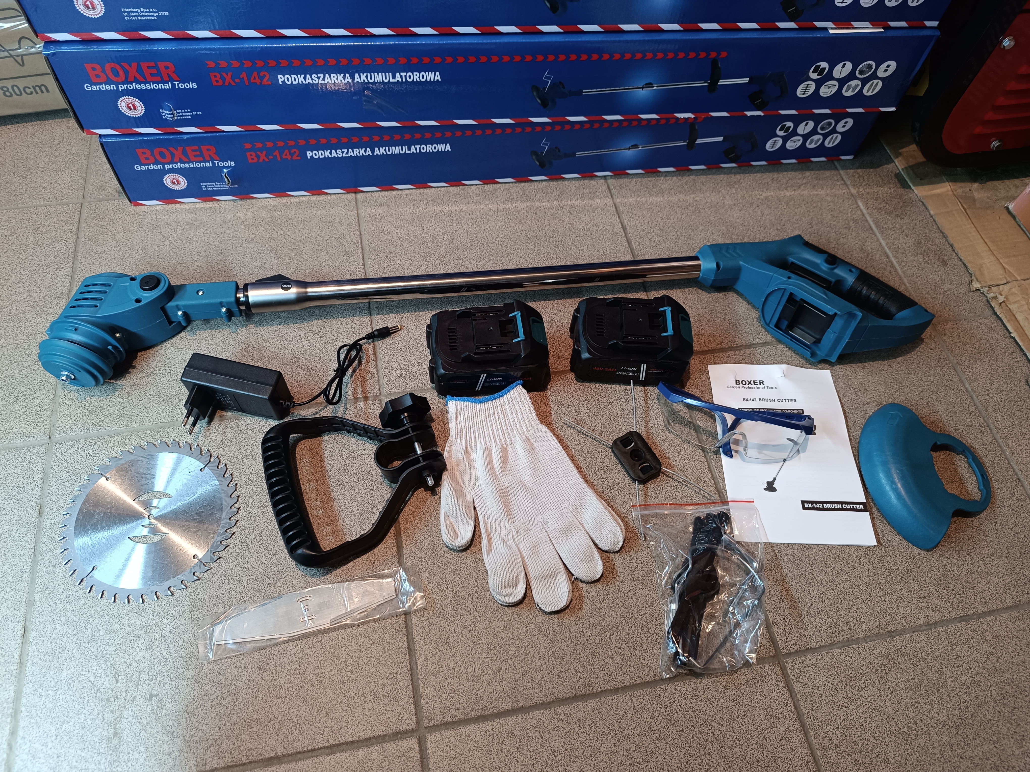 Akumuliatorinis trimeris 48V Boxer BX-142