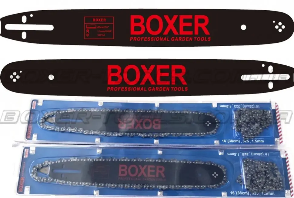 Šina + 2 grandinės 16'' 40cm BOXER BX-3305
