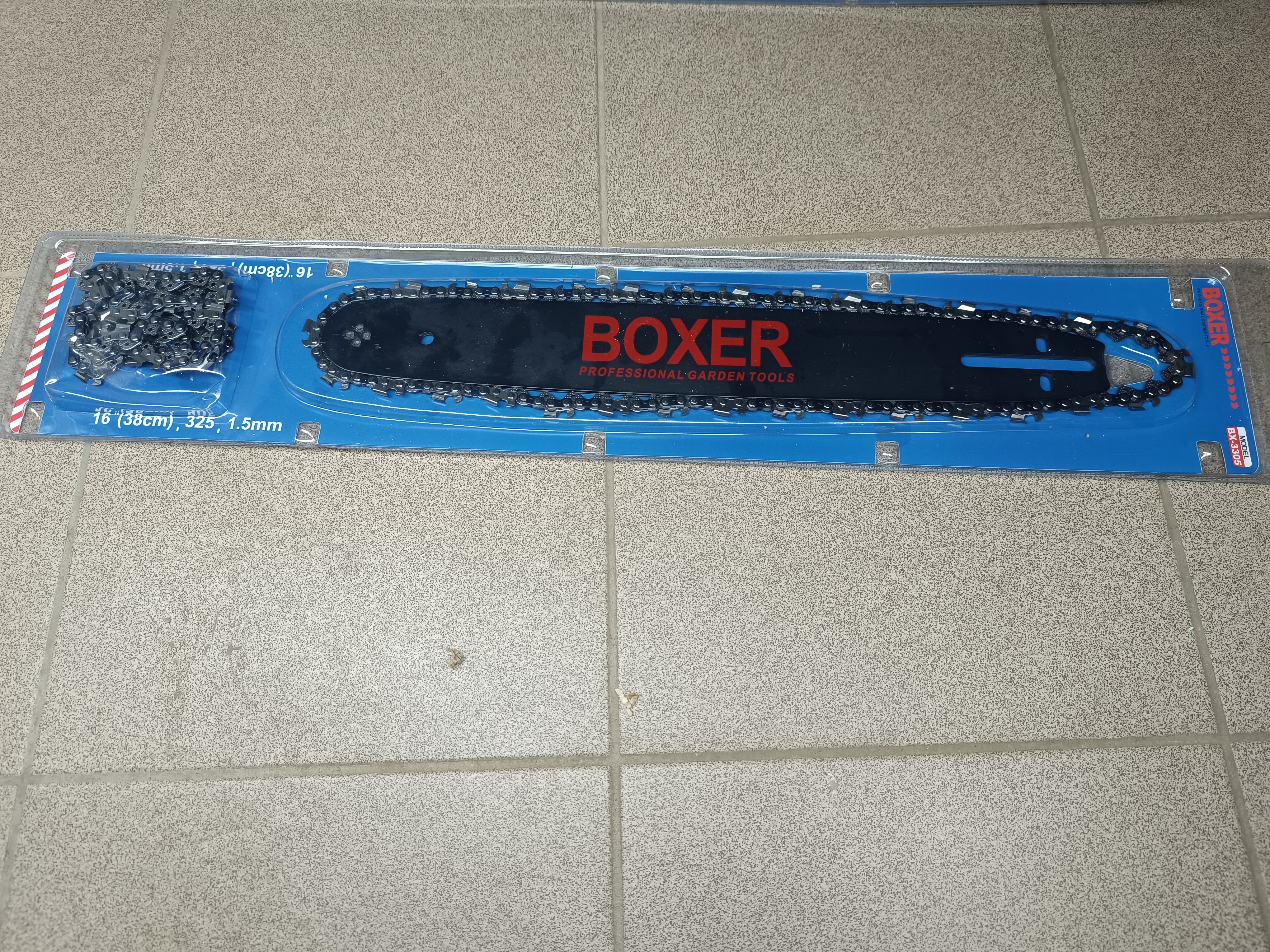 Šina + 2 grandinės 16'' 40cm BOXER BX-3305