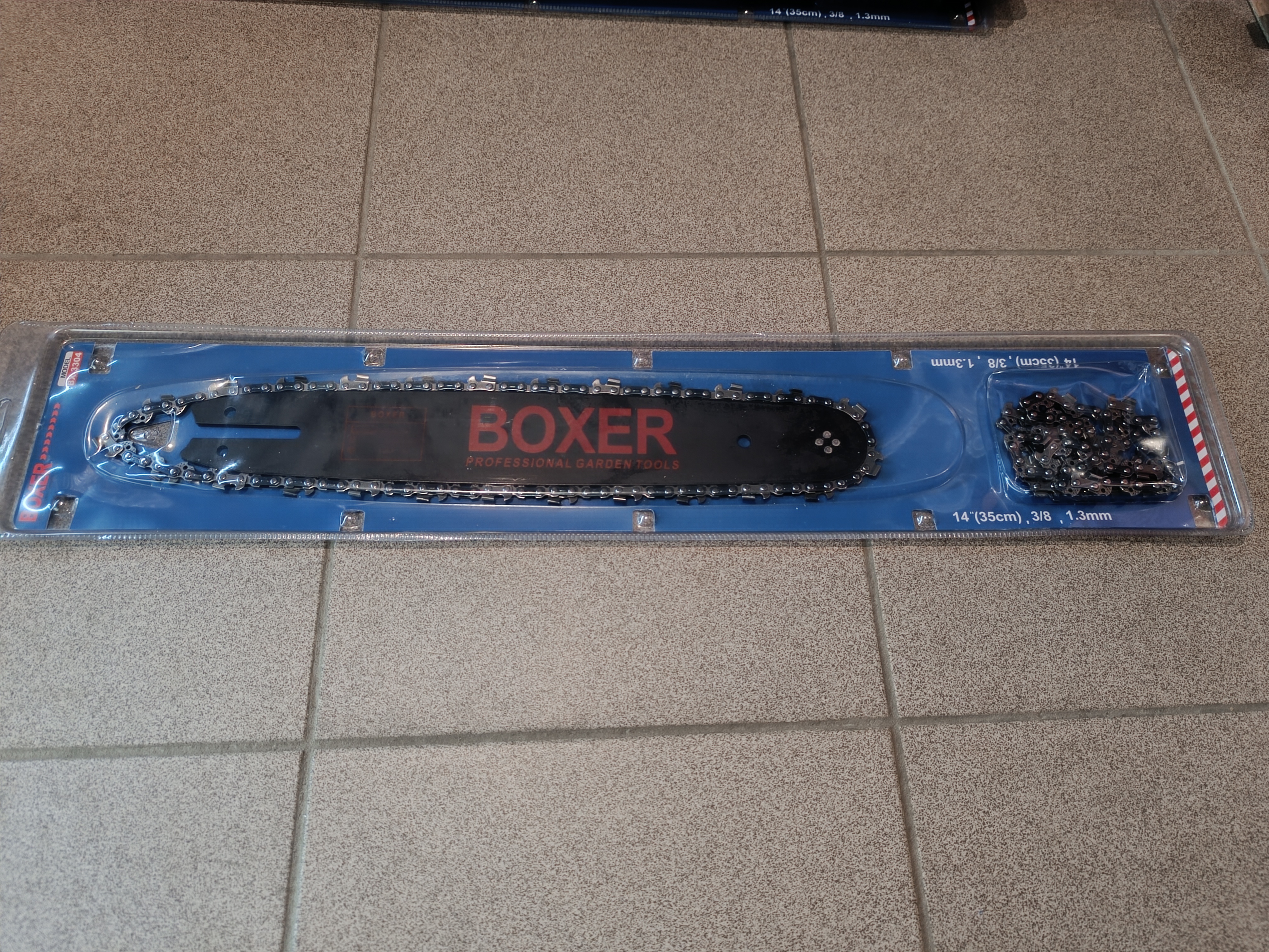 Šina + 2 grandinės 14'' 35cm BOXER BX-3304