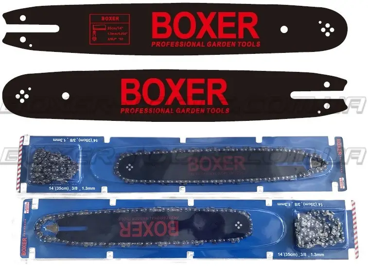 Šina + 2 grandinės 14'' 35cm BOXER BX-3304