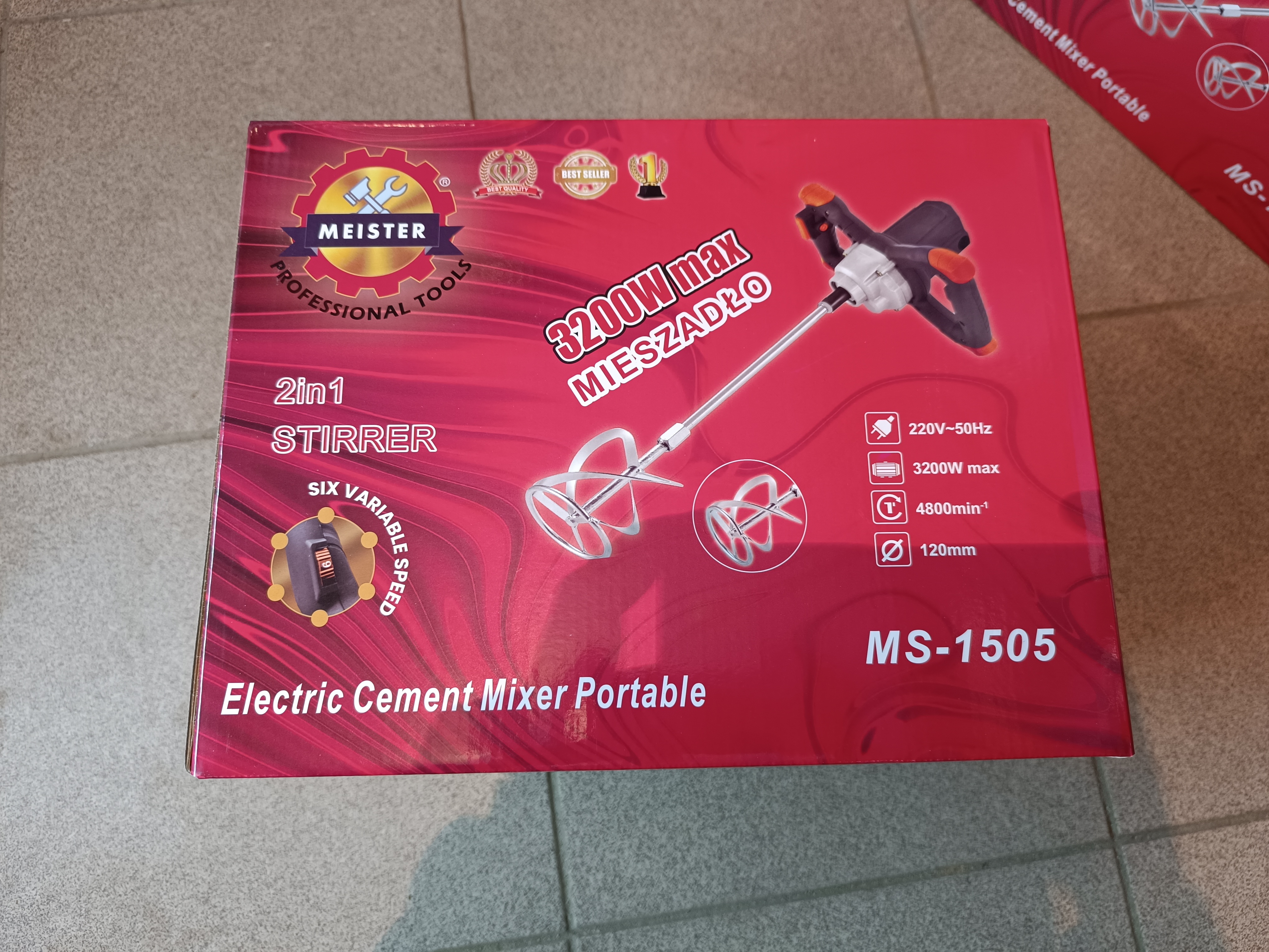 Statybinis mikseris 3200W MEISTER MS-1505