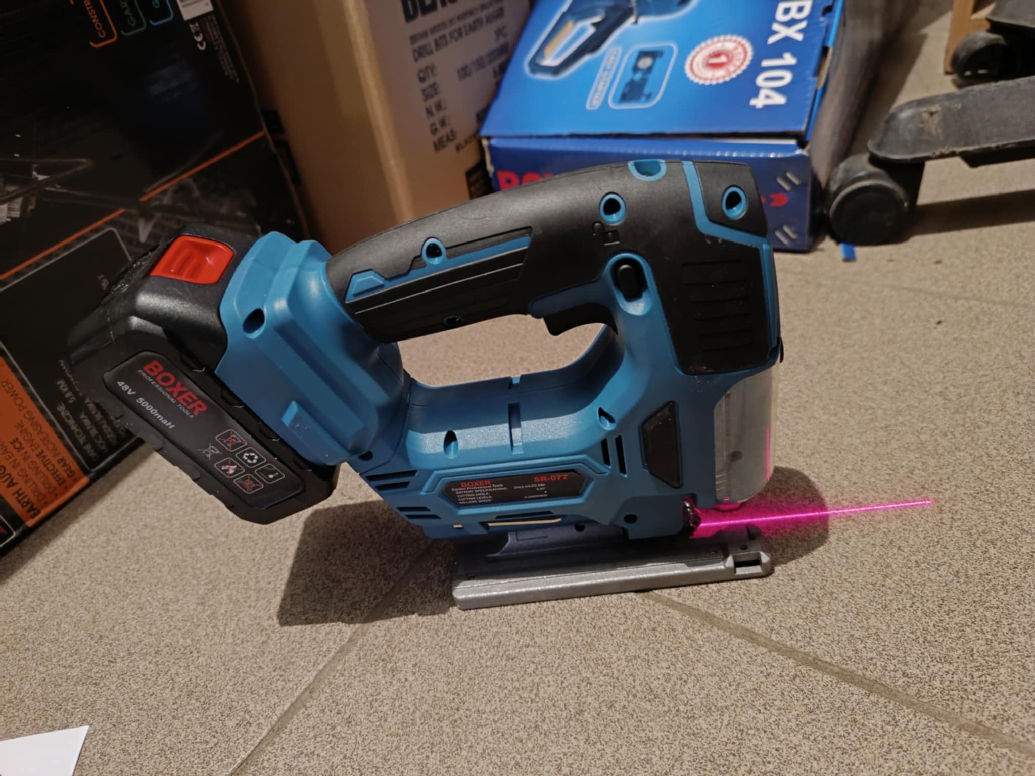 Akumuliatorinis siaurapjūklis 48V 5AH BOXER SR-077