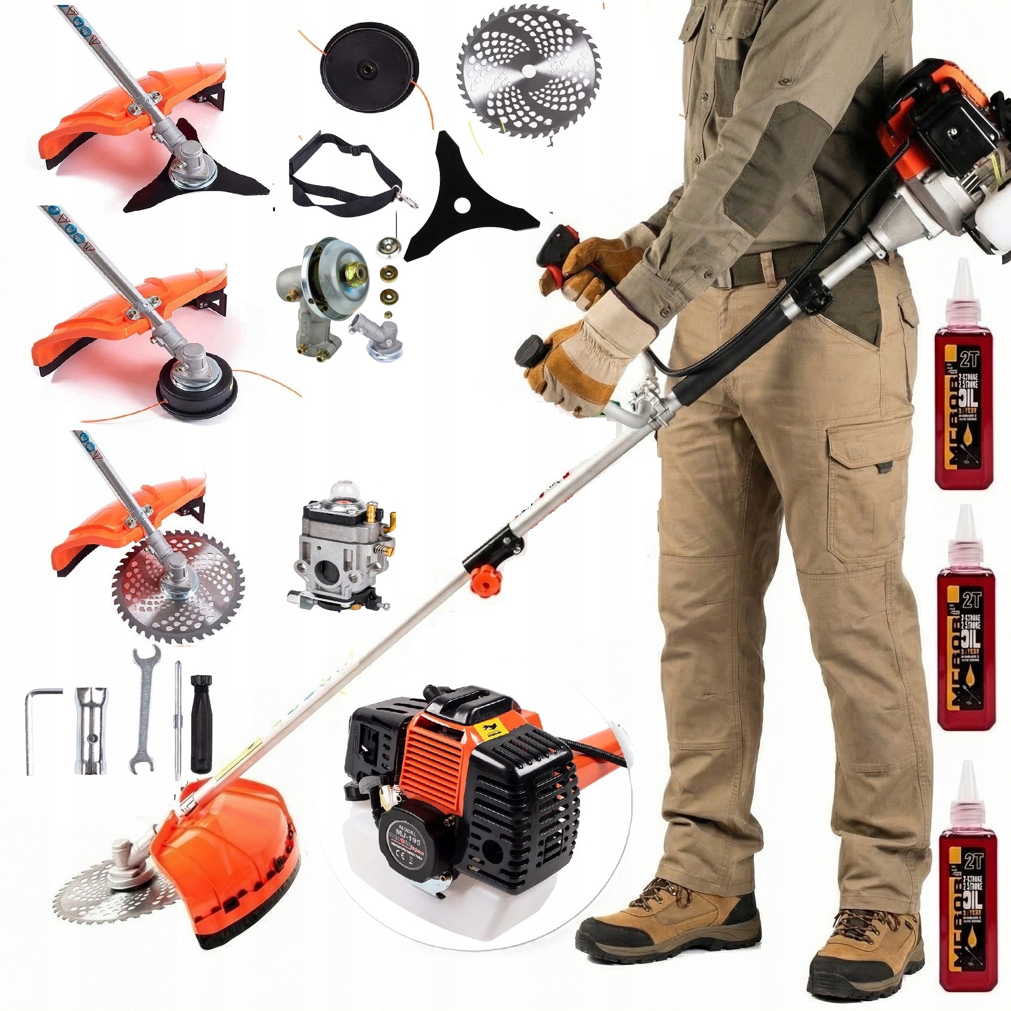 Benzininis trimeris Midori Japan 5.2KW MJ-197