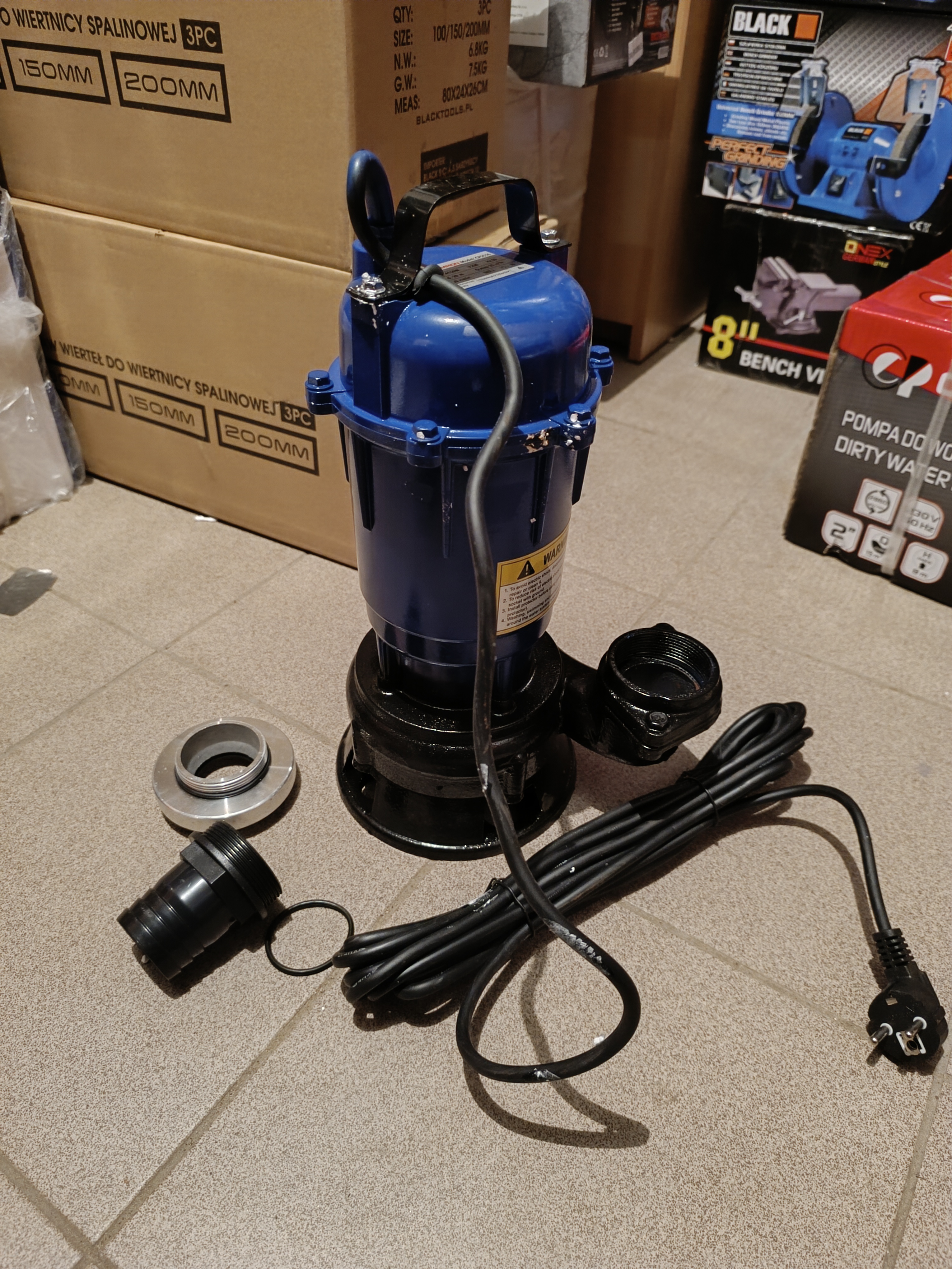 Panardinamas nuotekų siurblys su smulkintuvu 4150W CHAMPION CP-5516