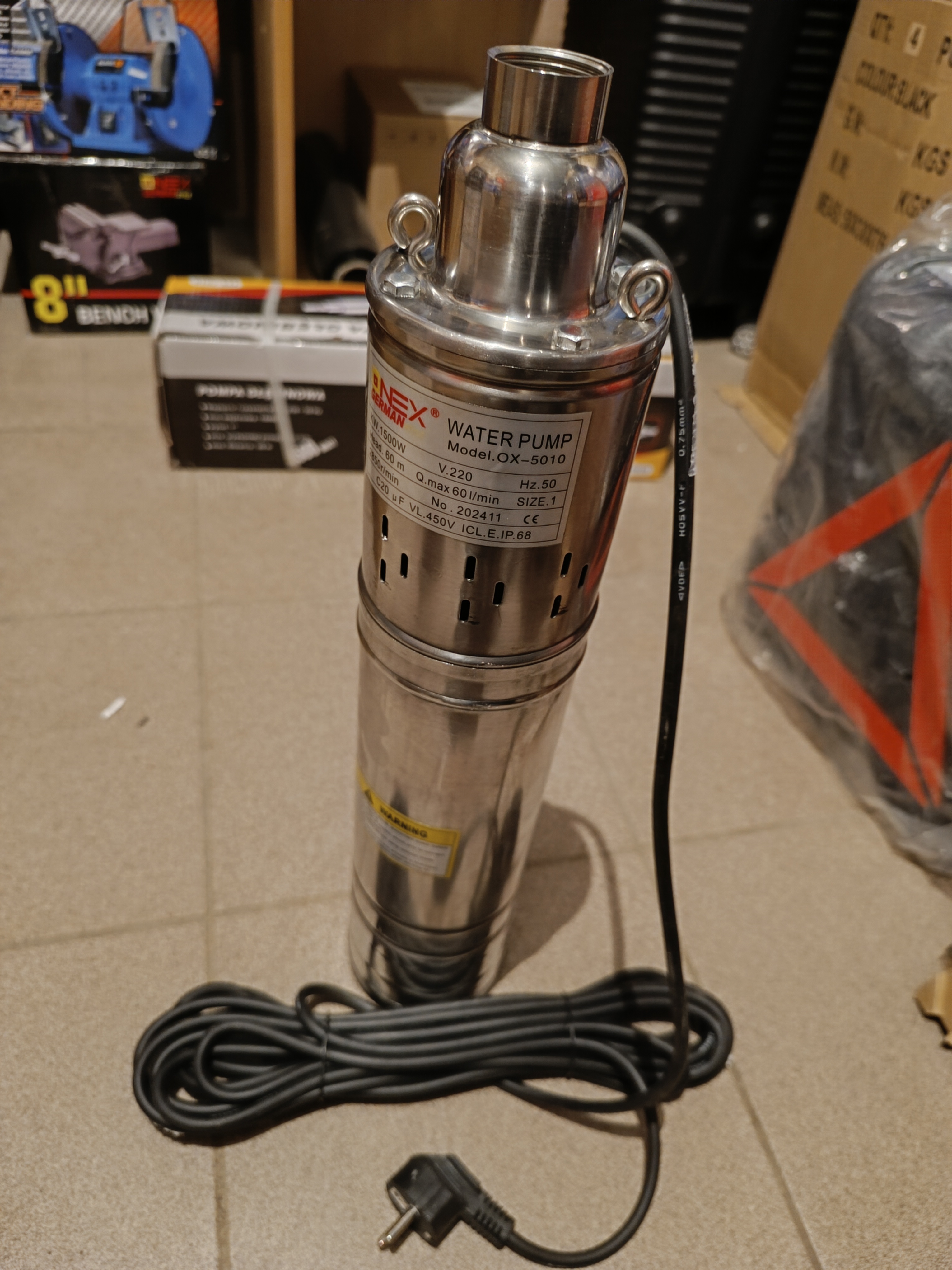 Panardinamas giluminis vandens siurblys ONEX OX-5010