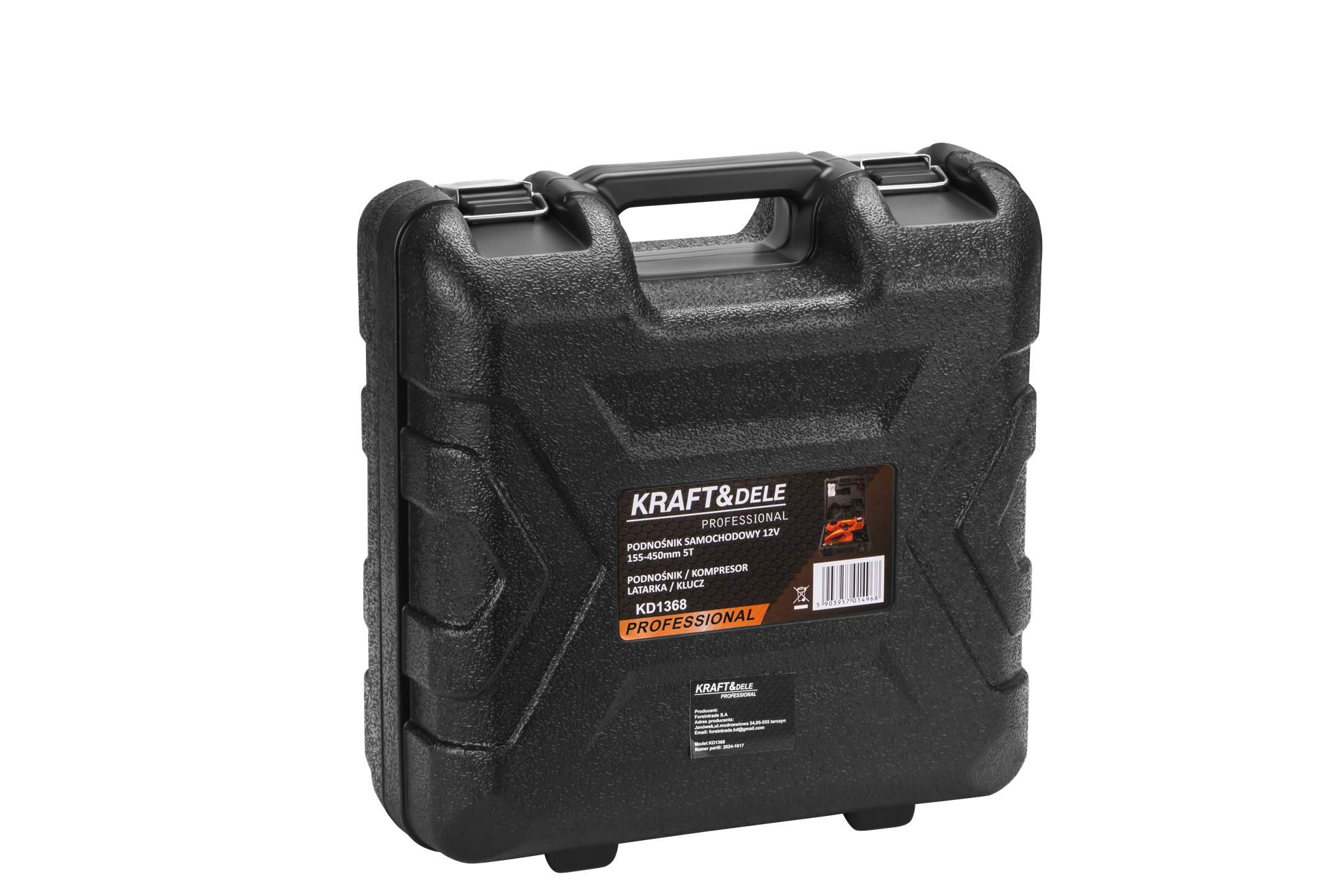 Automobilio domkratas, hidraulinis 12V 5T + ratų veržliaraktis KD1368