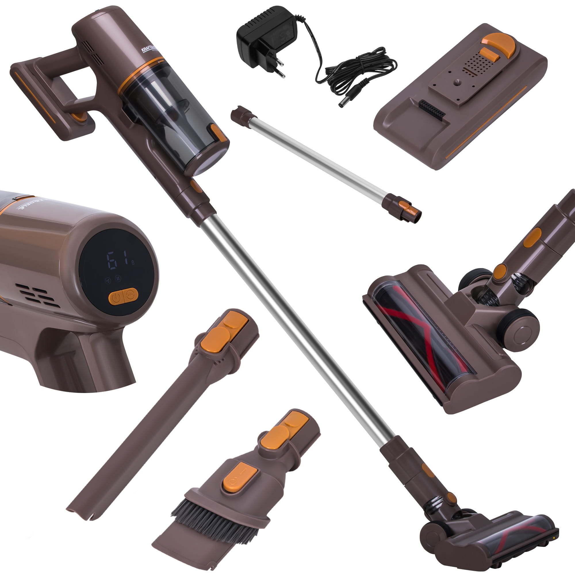 BELAIDIS VERTIKALUS DULKIŲ SIURBLYS 25.2V 2500mAh KD5166