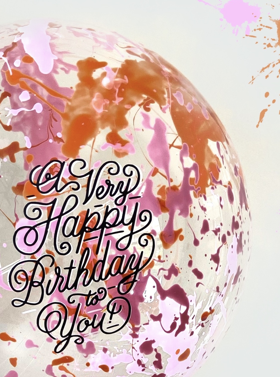 Globo burbuja helio happy birthday 