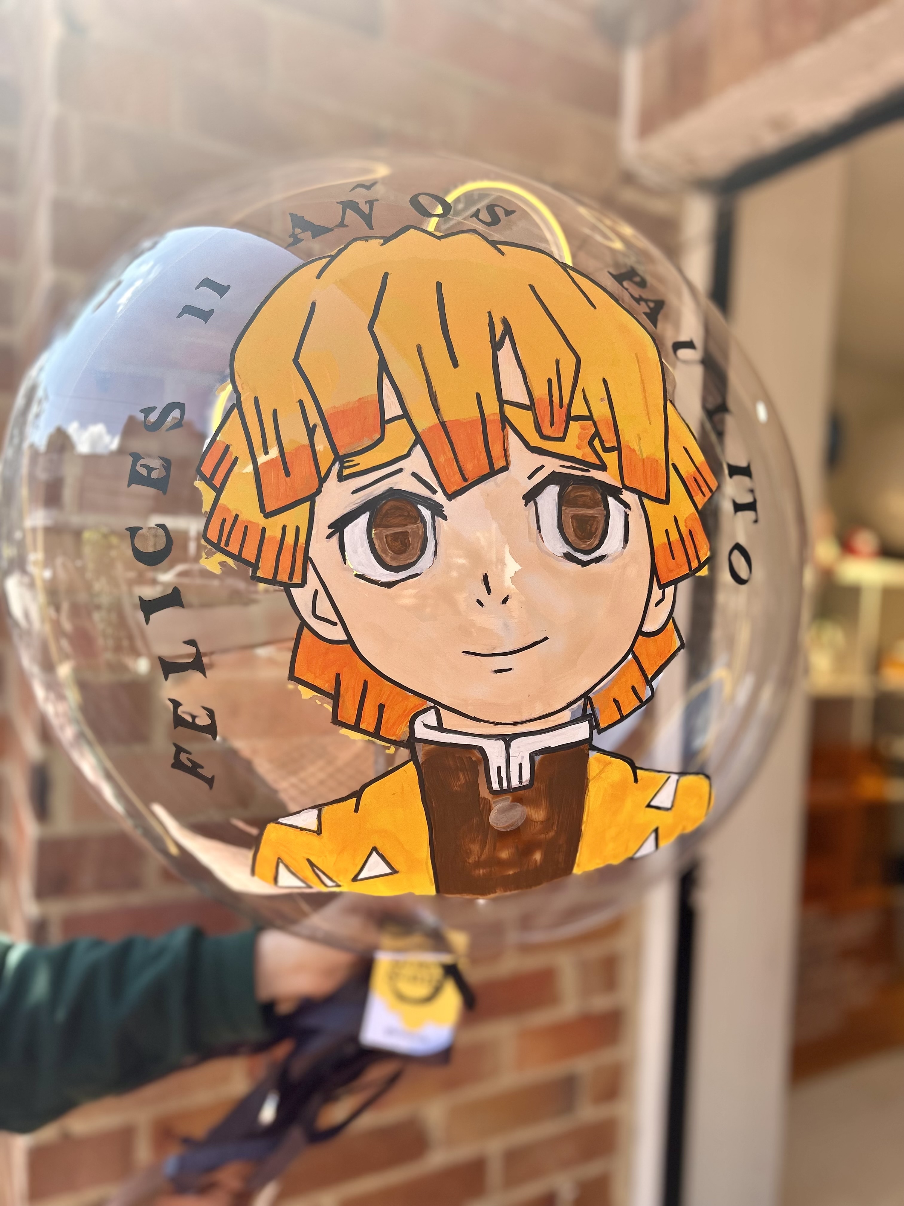 Globo burbuja helio demon slayer