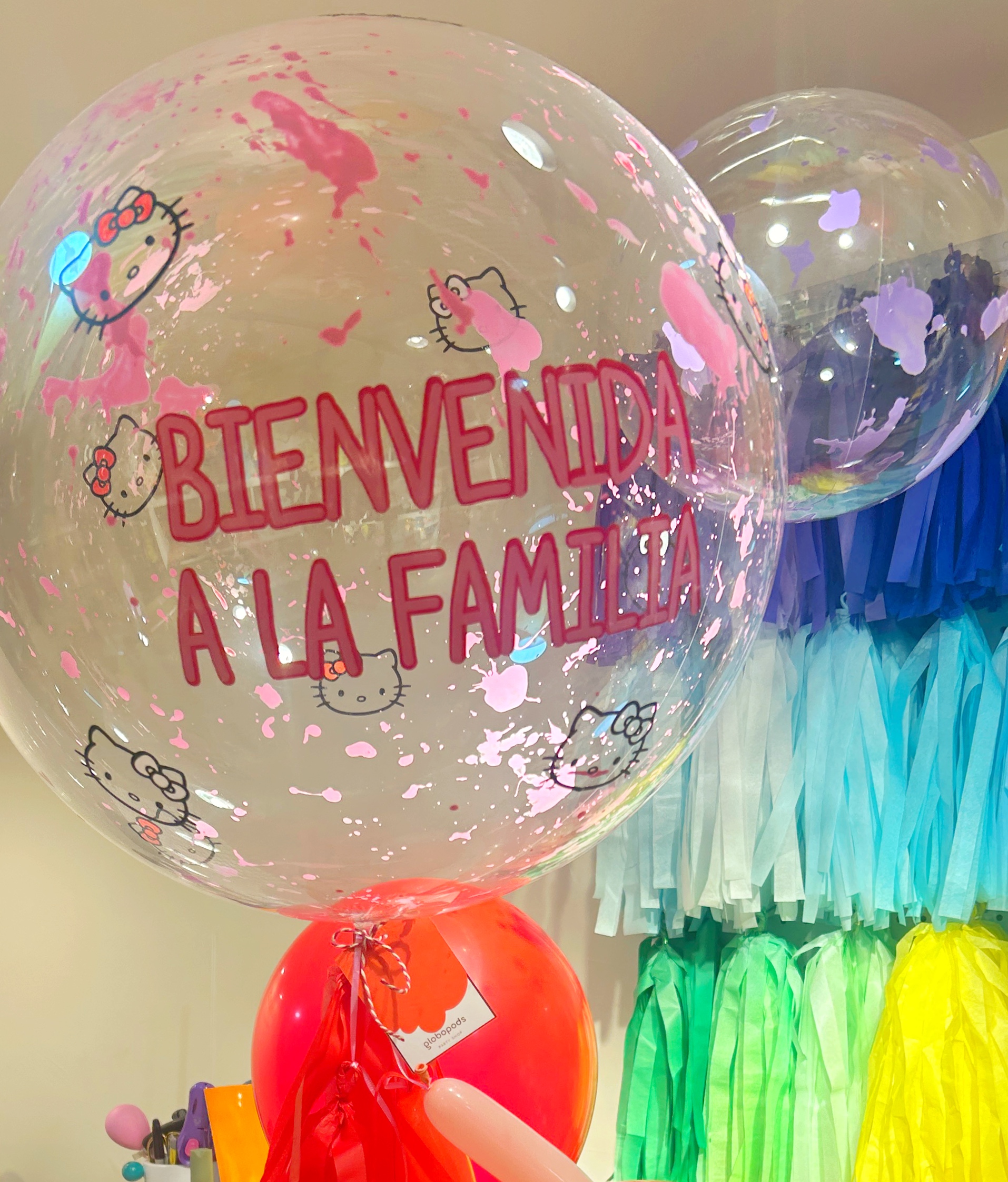 Bouquet Globo bienvenida Hello kitty