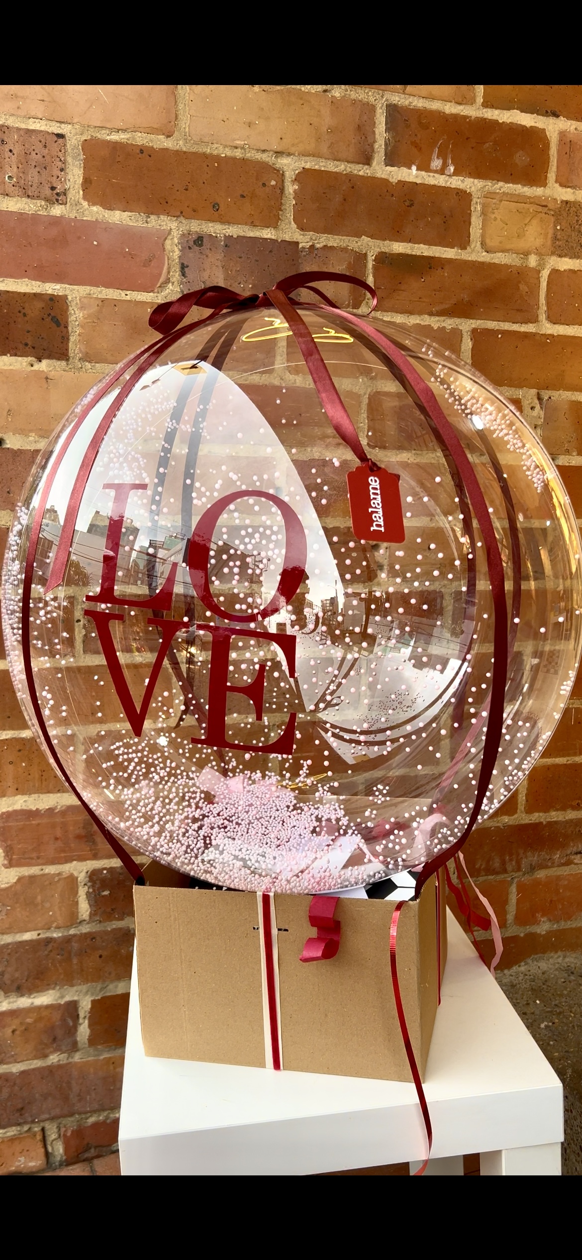 Globo sorpresa en helio 