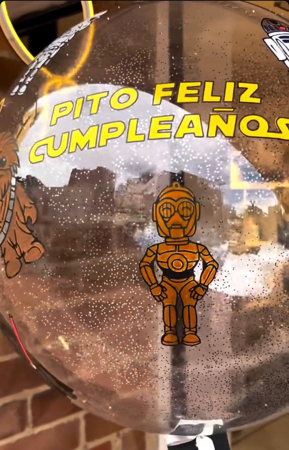 Globo Star Wars Burbuja Escarchado