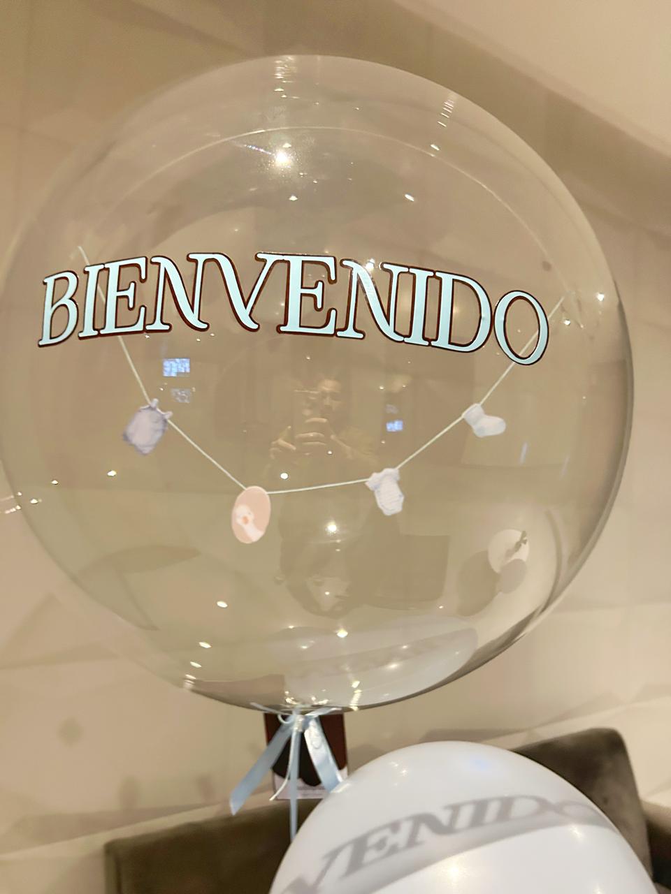 Bouquet Globo burbuja helio con cuerda de fotos 