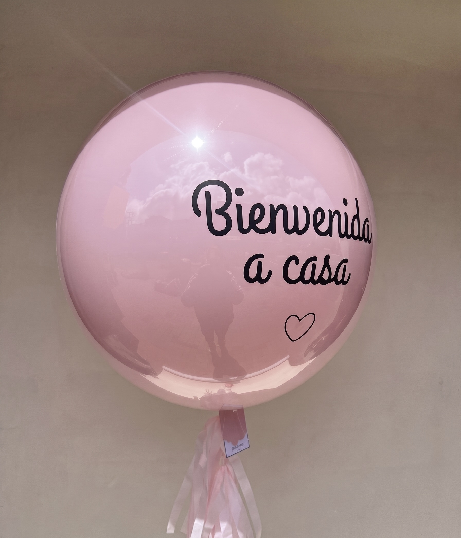 Globo Bienvenida Rosa 