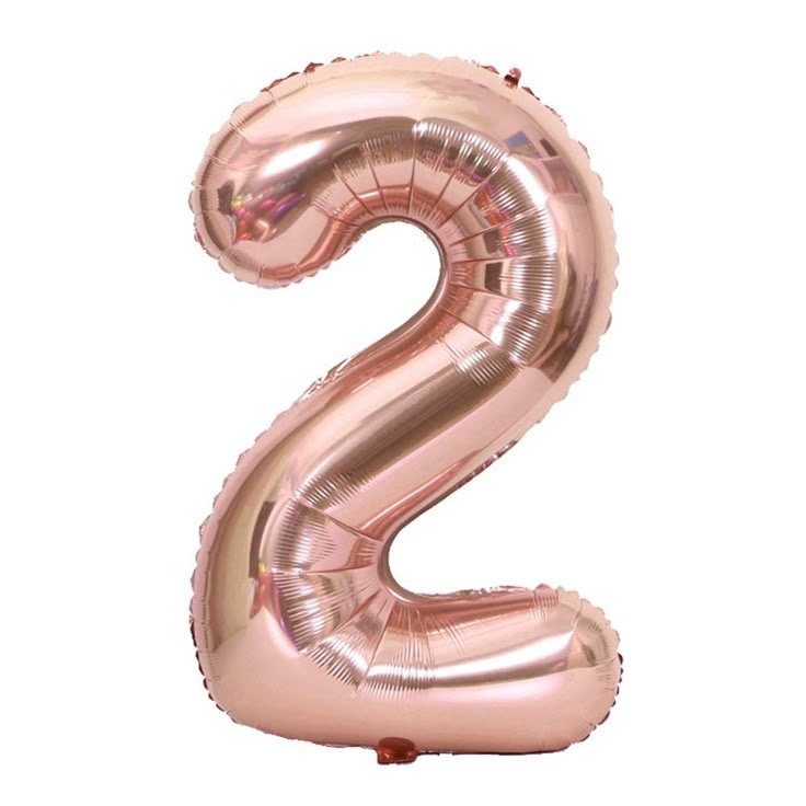 Globos metalizados oro rosa