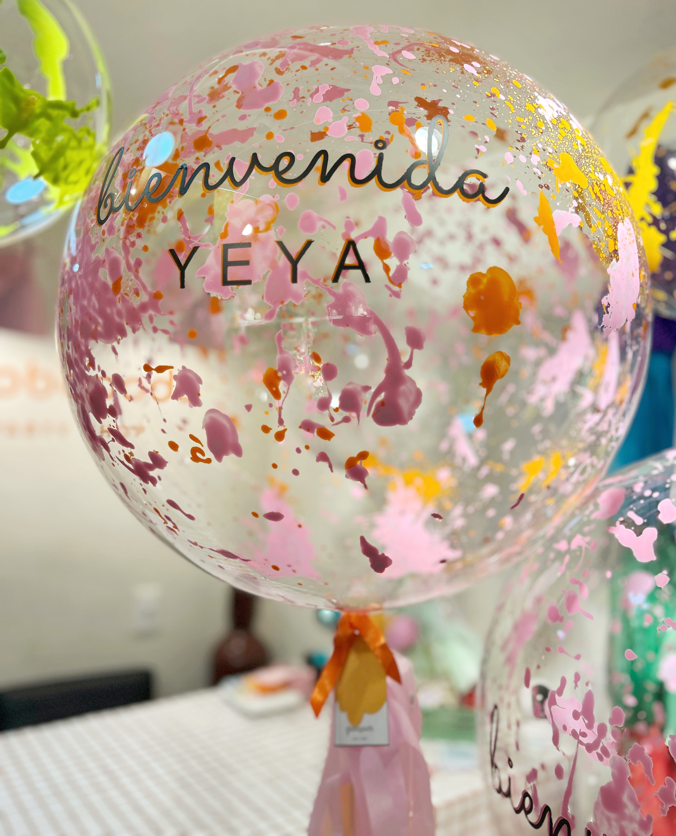 2 Globos burbuja helio Bienvenida 