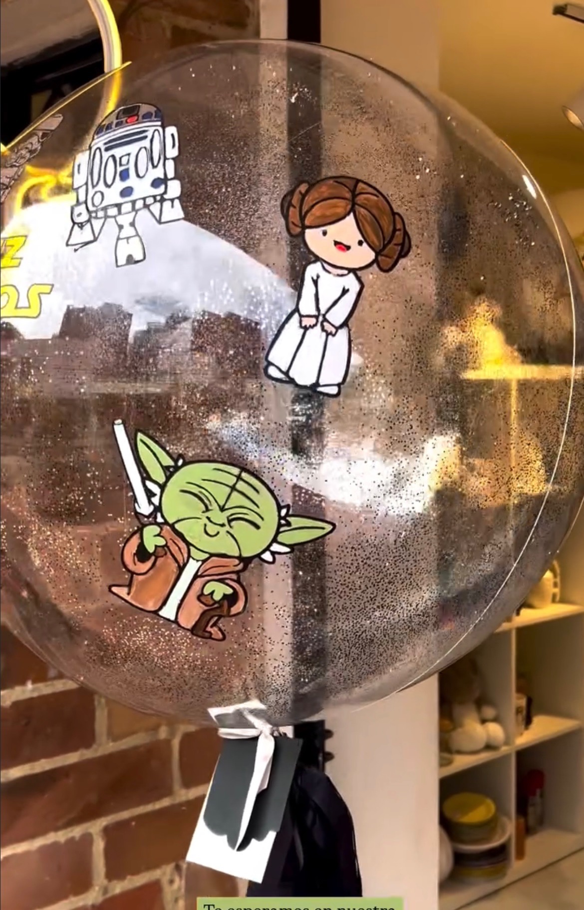 Globo Star Wars Burbuja Escarchado