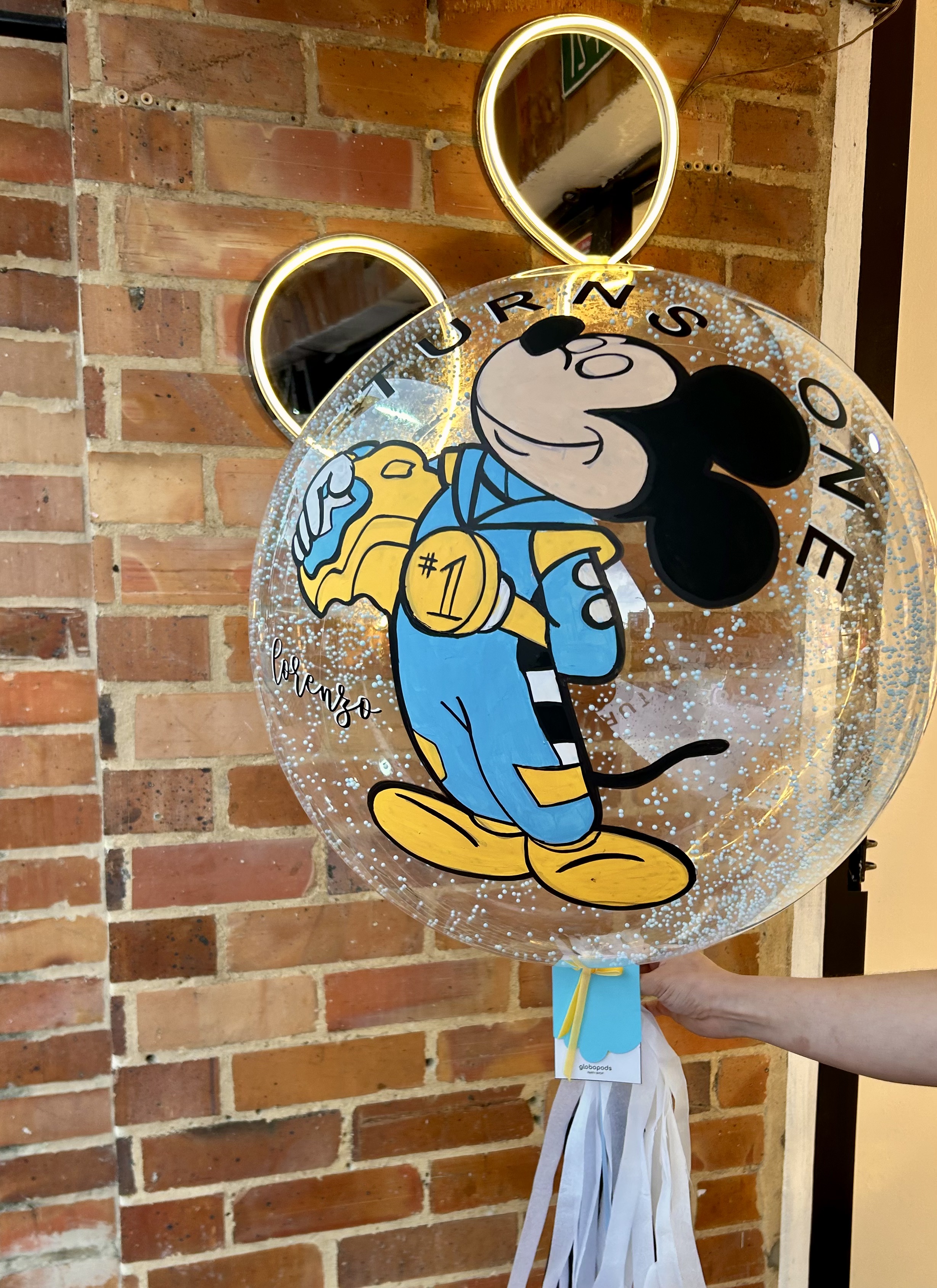 Globo Pepitas Mickey Mouse