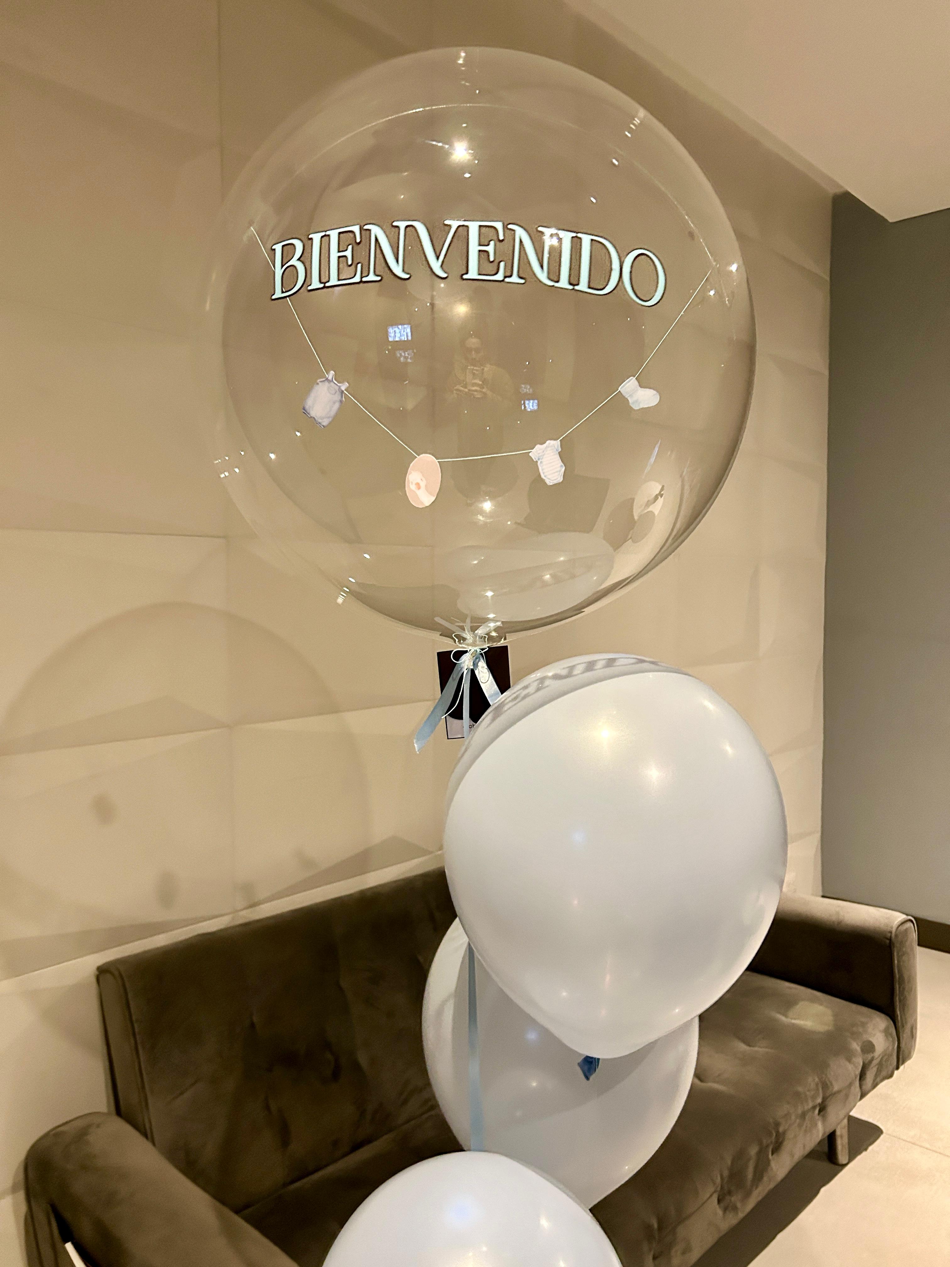 Bouquet Globo burbuja helio con cuerda de fotos 