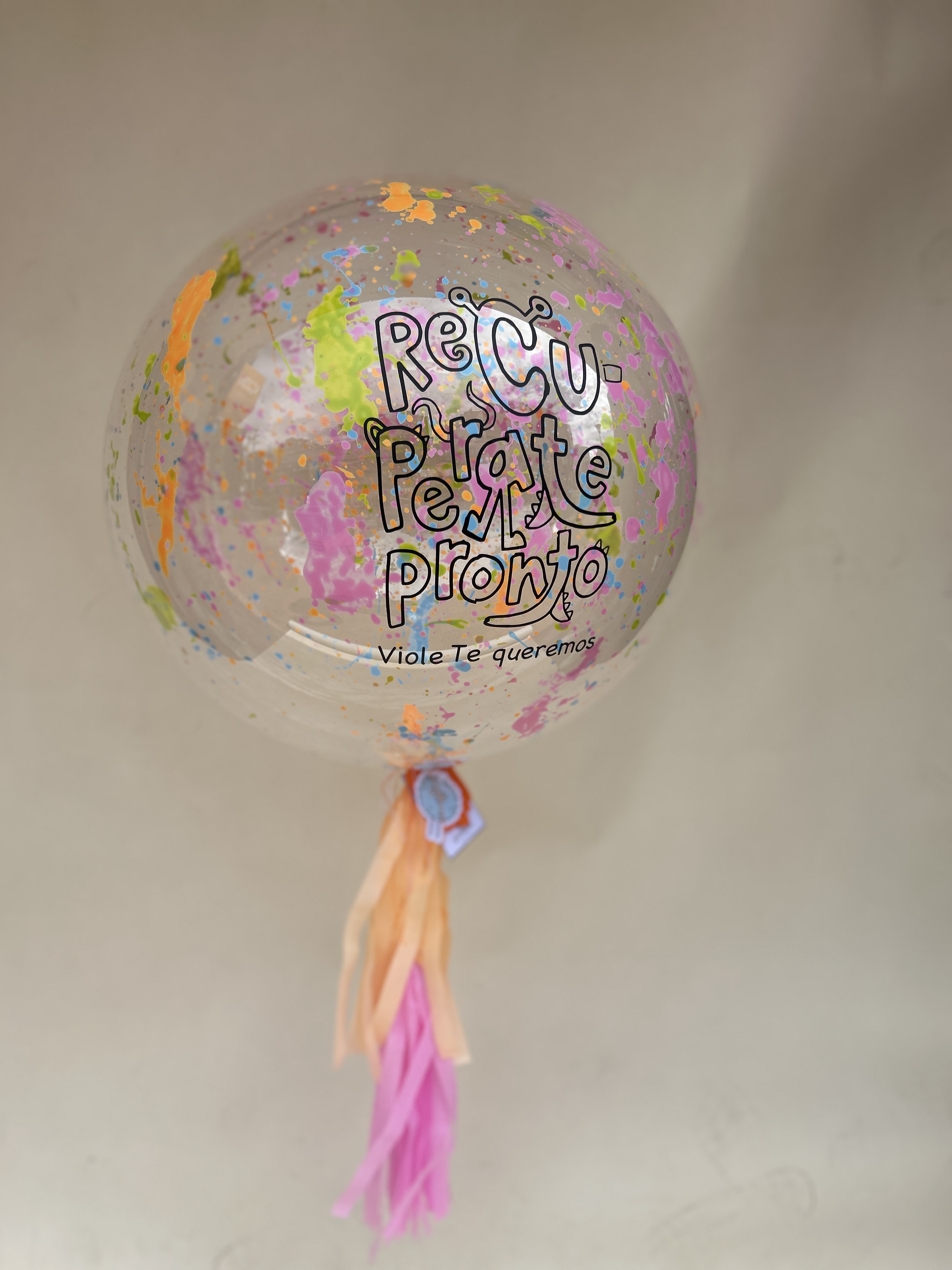 Globo burbuja helio recuperate
