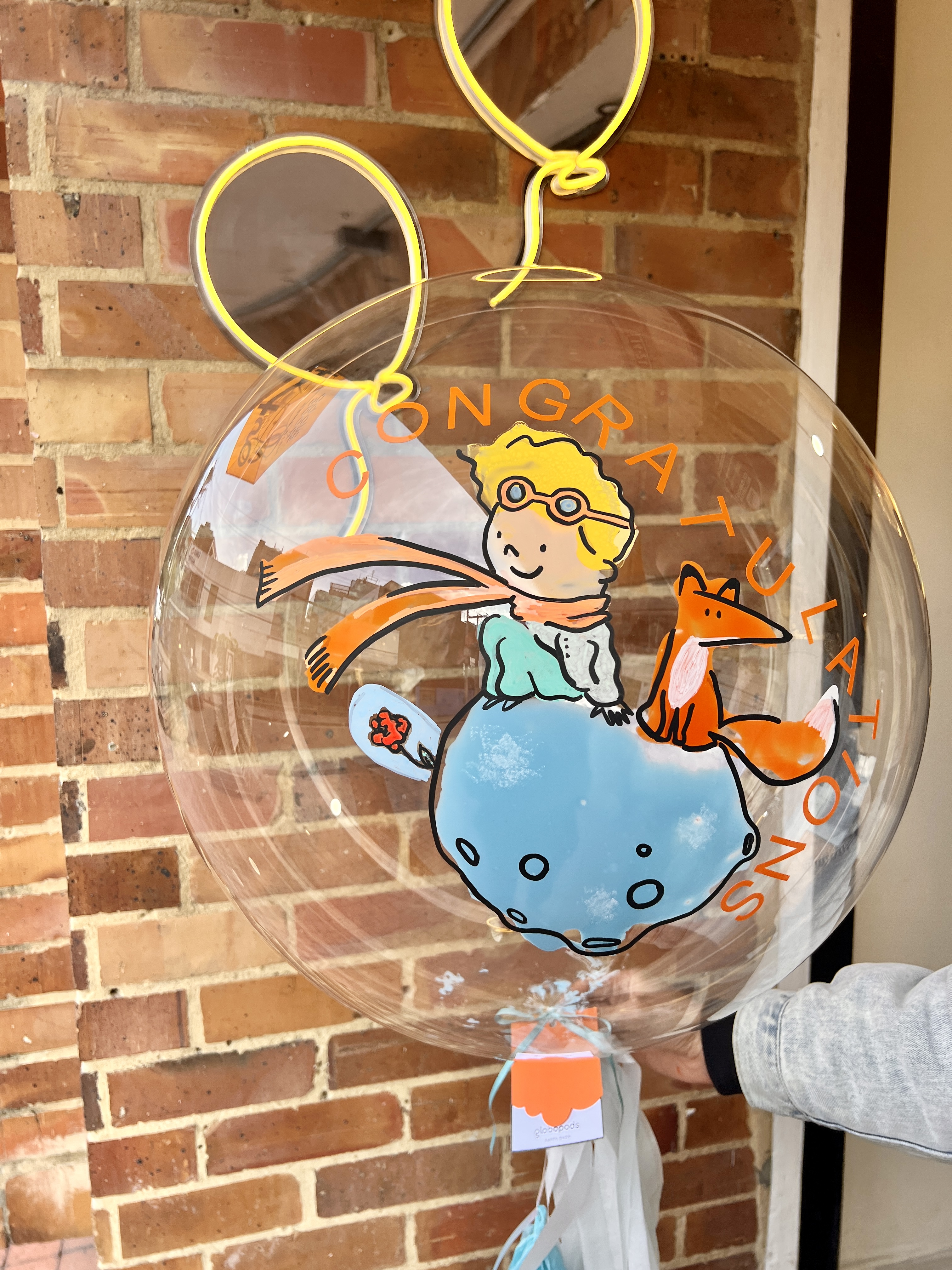 Globo burbuja helio principito 