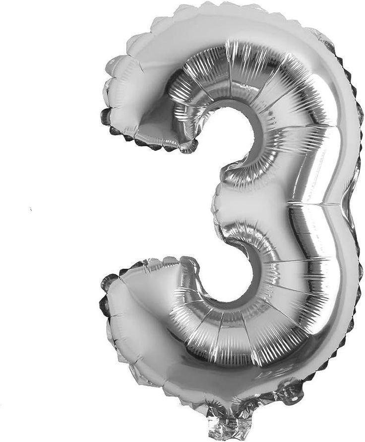 Globos metalizados plateados